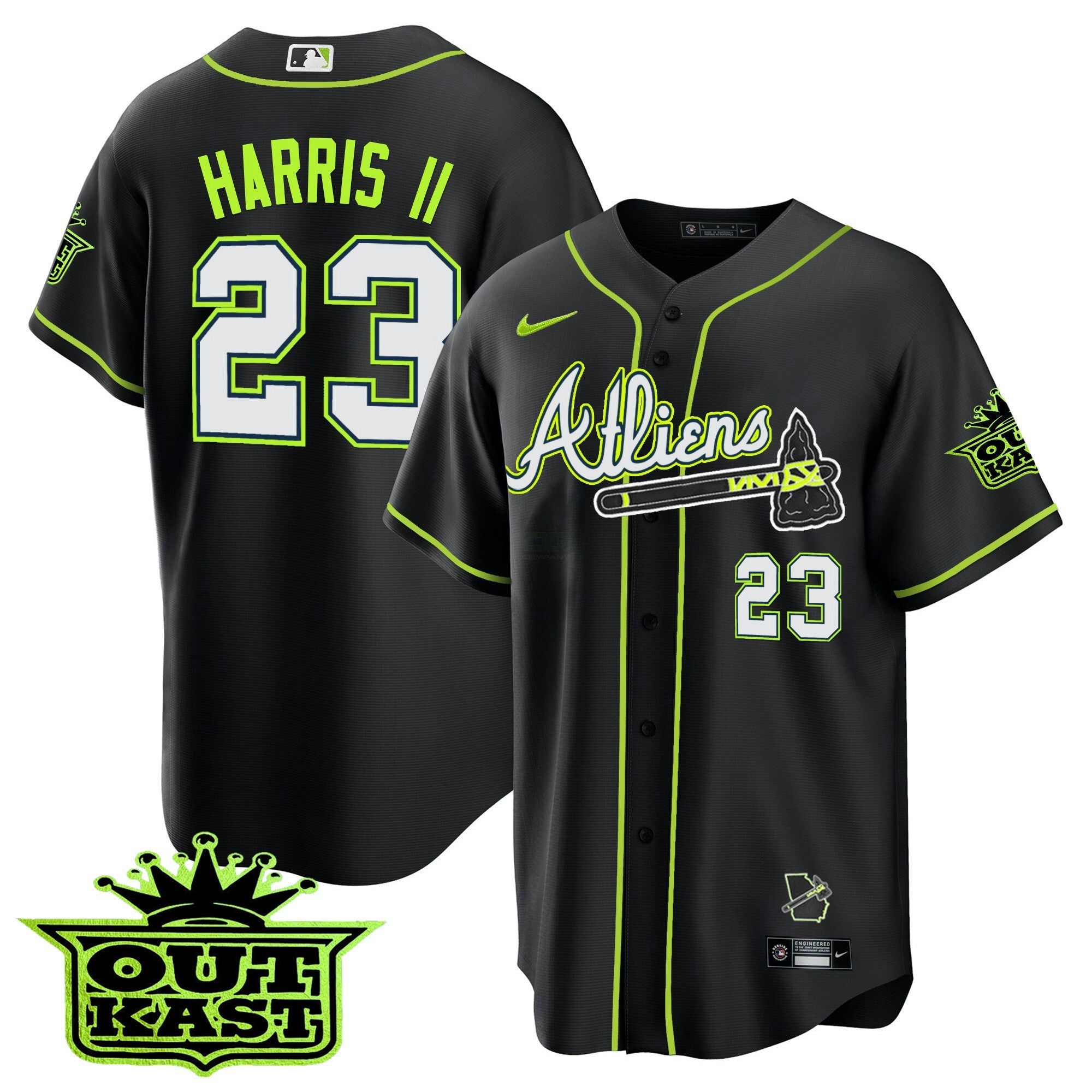Camisa MLB Men’s Atlanta Atliens Cool Base Jersey