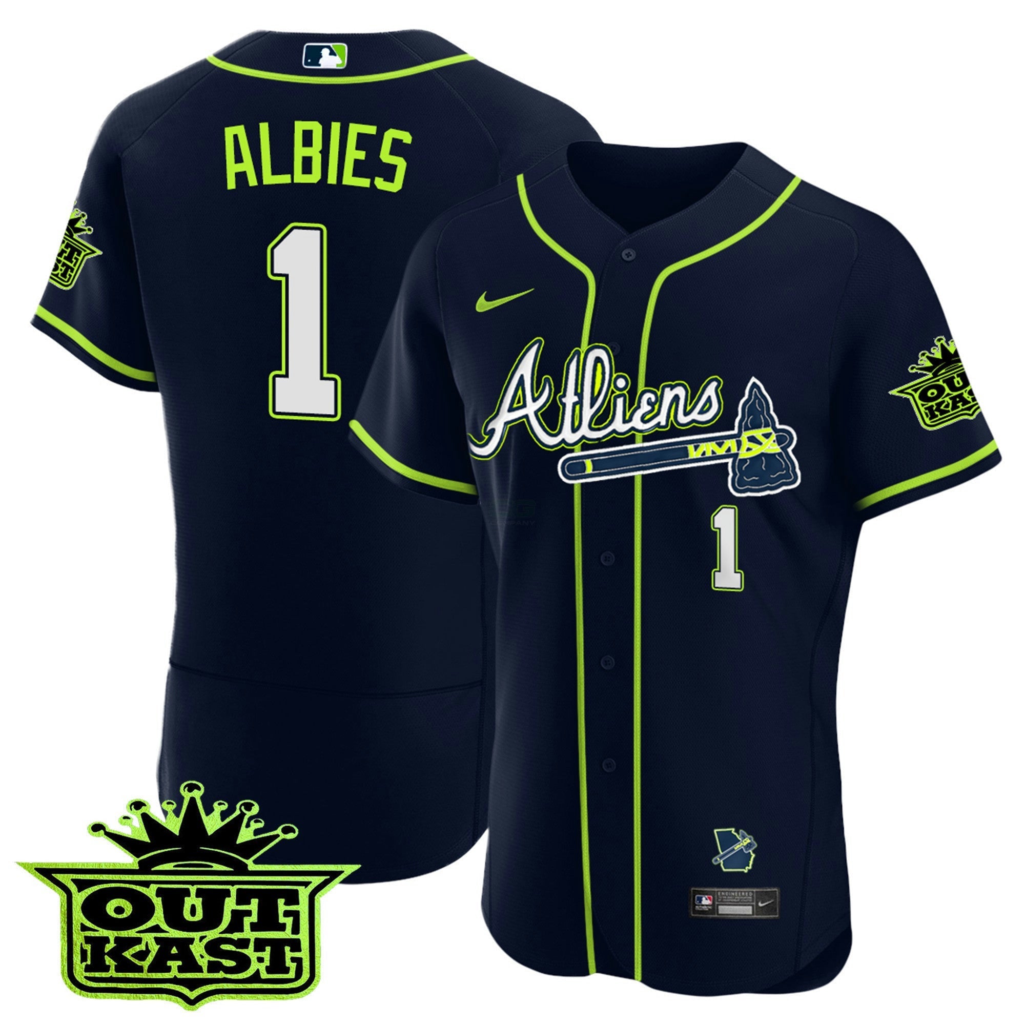 Camisa MLB Men’s Atlanta Atliens Flex Base Jersey V2