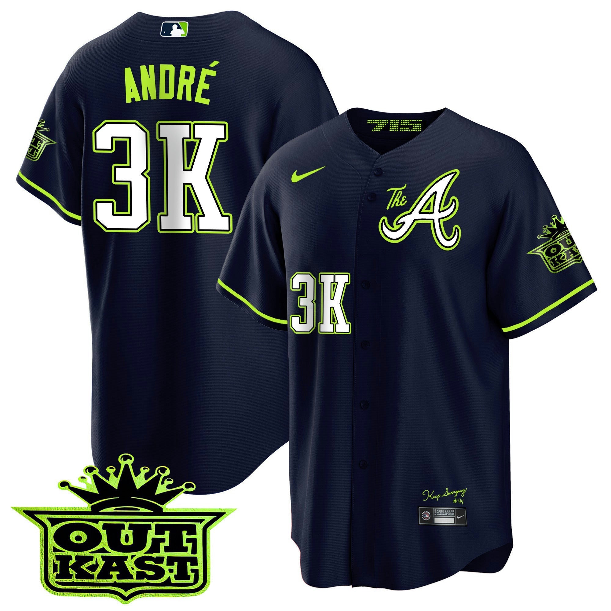 Camisa MLB Men’s Atlanta Atliens The A Cool Base Jersey