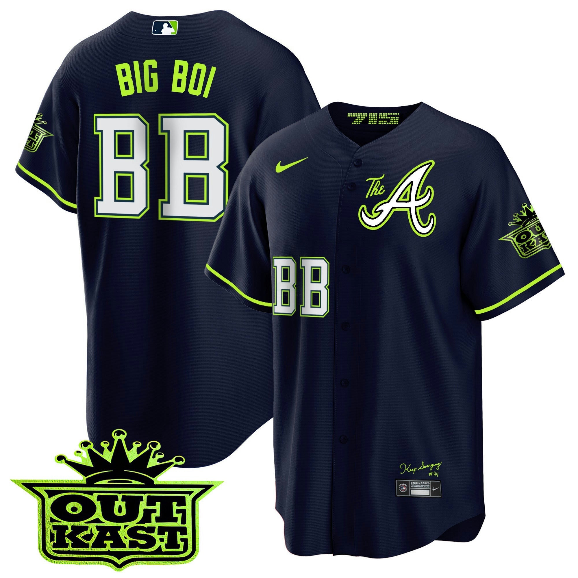 Camisa MLB Men’s Atlanta Atliens The A Cool Base Jersey