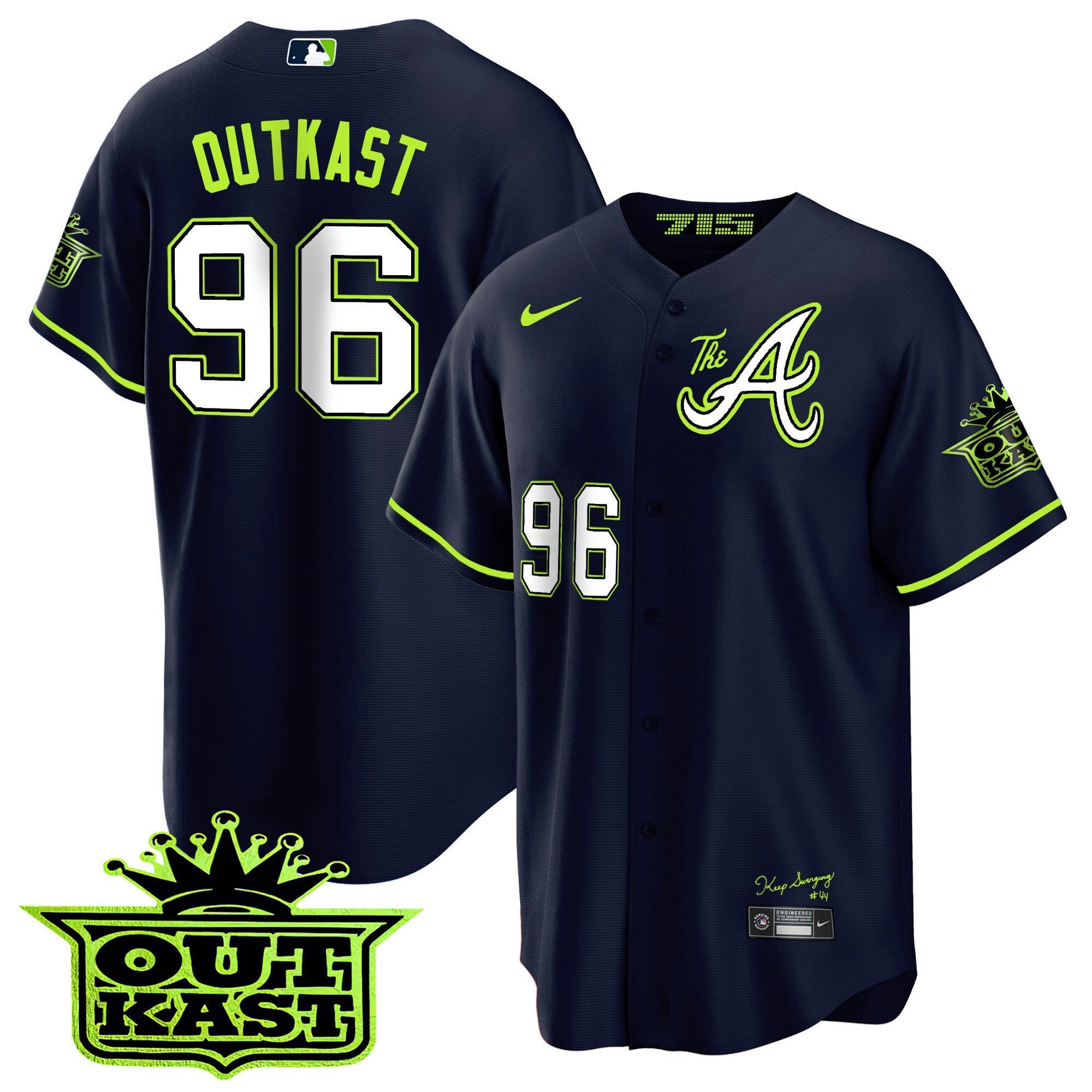 Camisa MLB Men’s Atlanta Atliens The A Cool Base Jersey