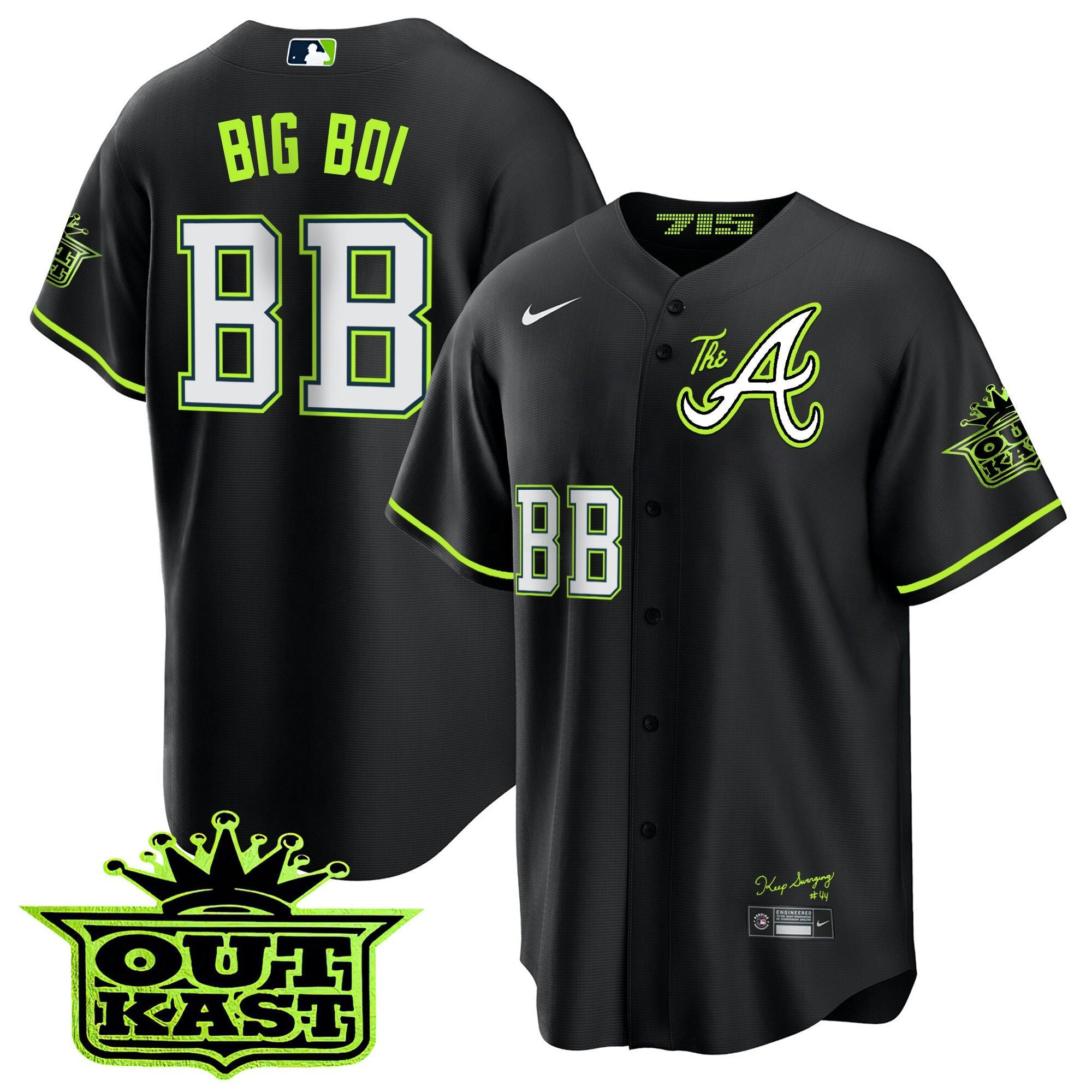 Camisa MLB Men’s Atlanta Atliens The A Cool Base Jersey