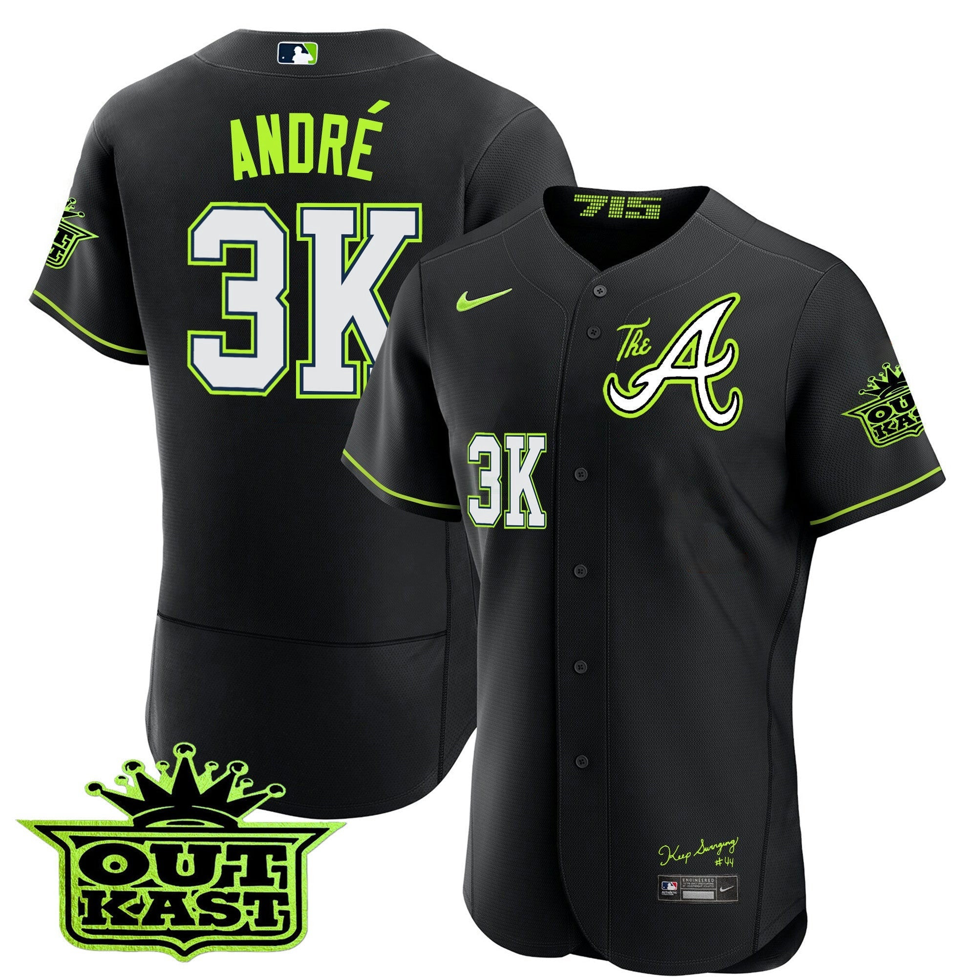Camisa MLB Men’s Atlanta Atliens The A Flex Base Jersey