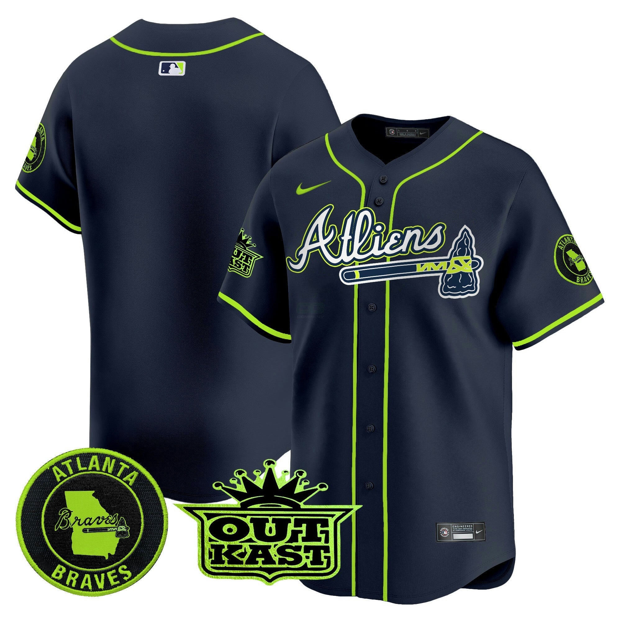 Camisa MLB Men’s Atlanta Atliens Vapor Premier Limited Jersey
