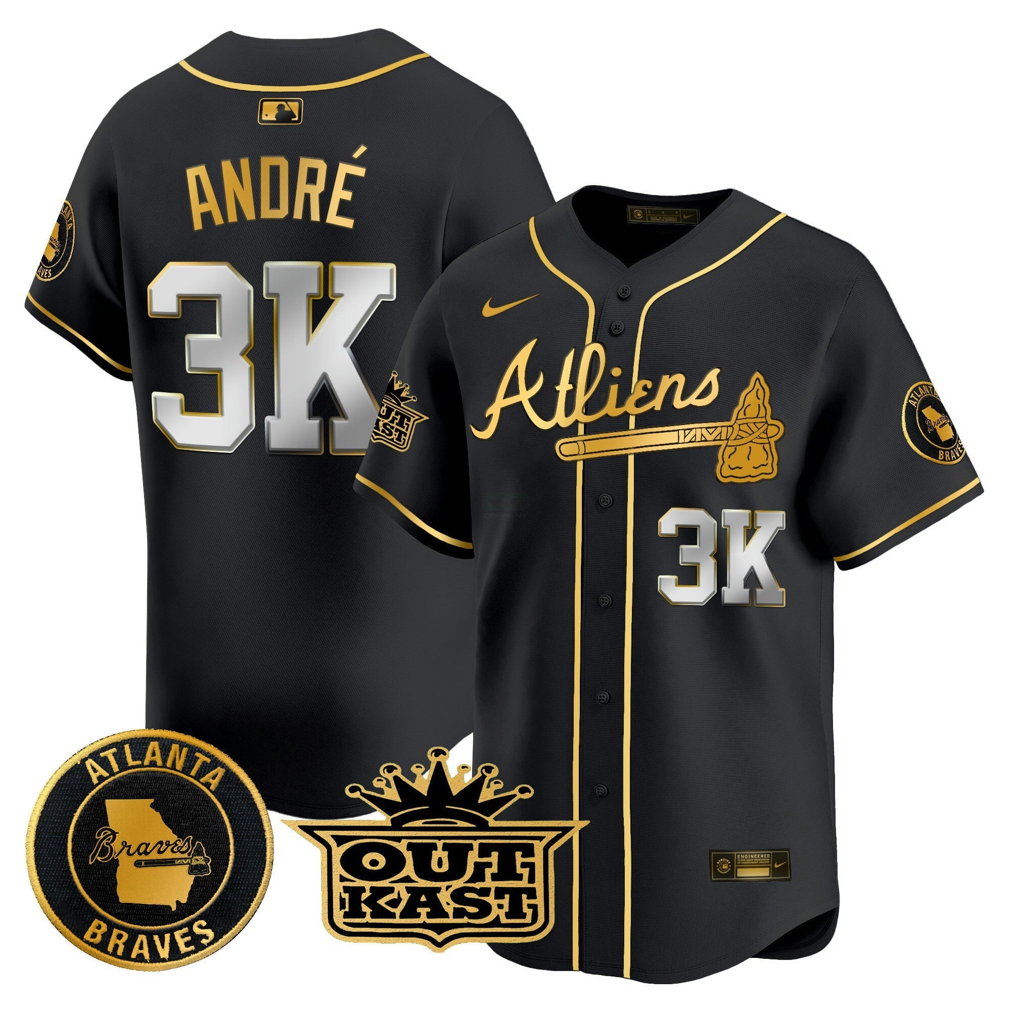 Camisa MLB Men’s Atlanta Atliens Vapor Premier Limited Jersey