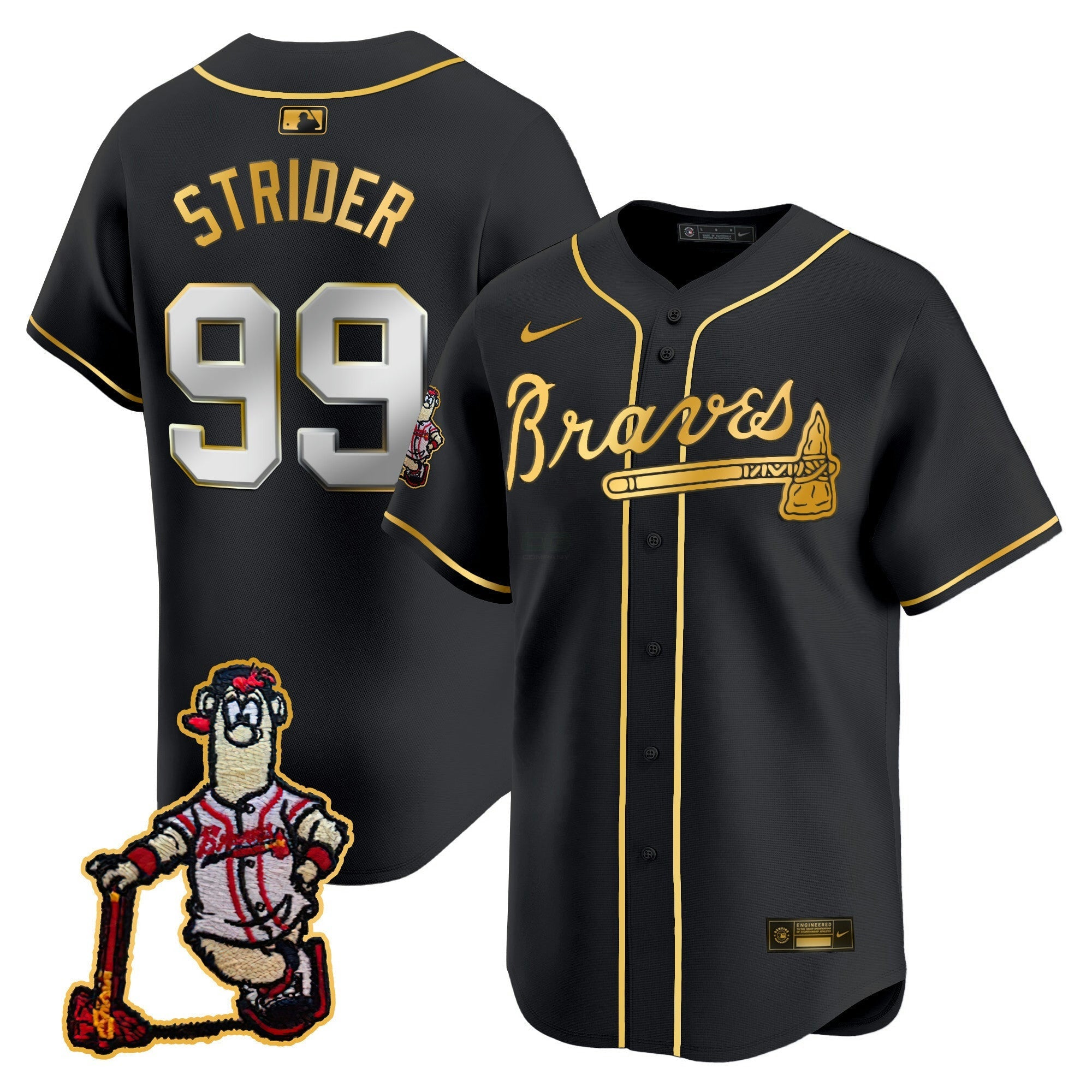 Camisa MLB Men’s Atlanta Blooper Patch Vapor Premier Limited Jersey