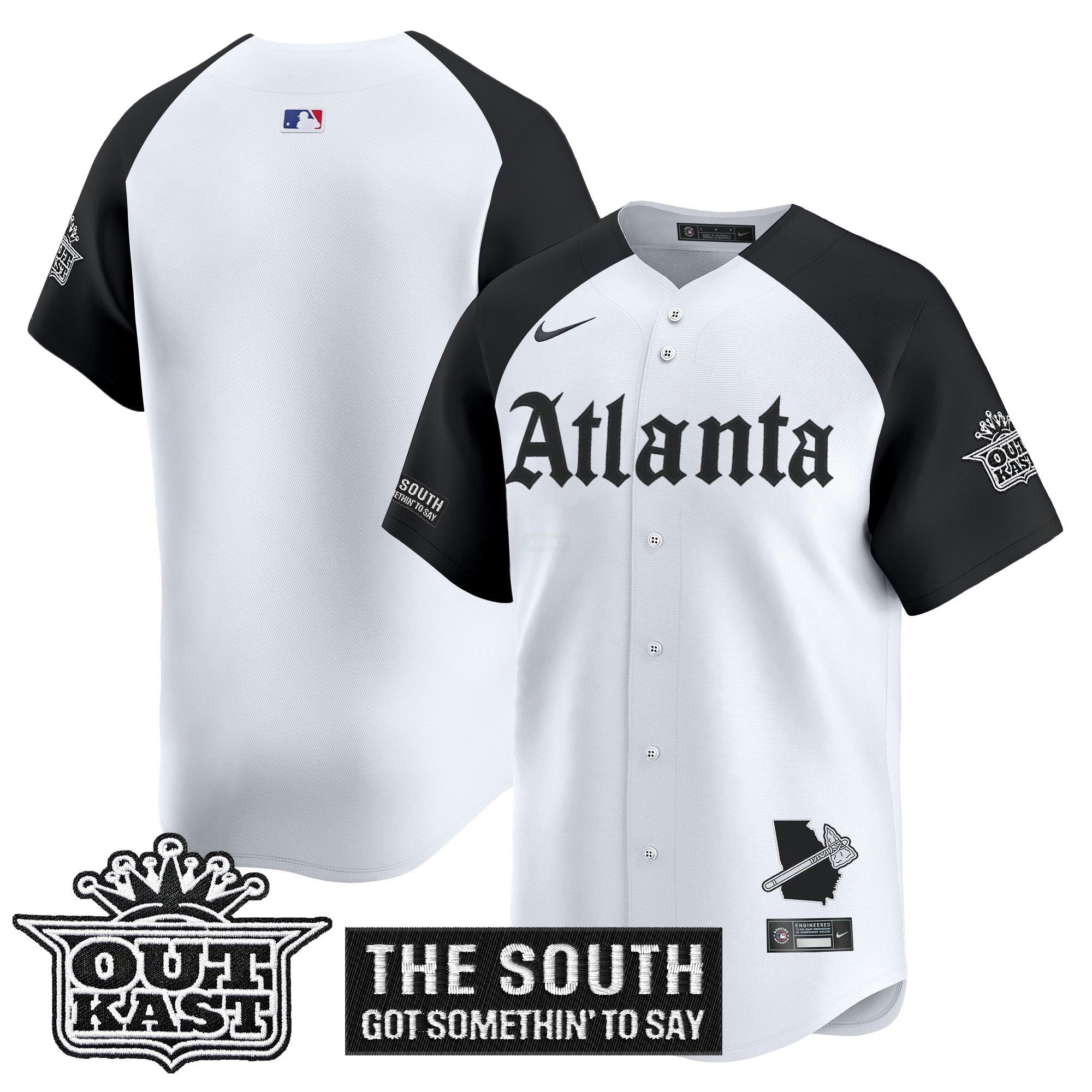 Camisa MLB Men’s Atlanta ‘Gothic South x Outkast Edition’ Vapor Premier Limited Jersey