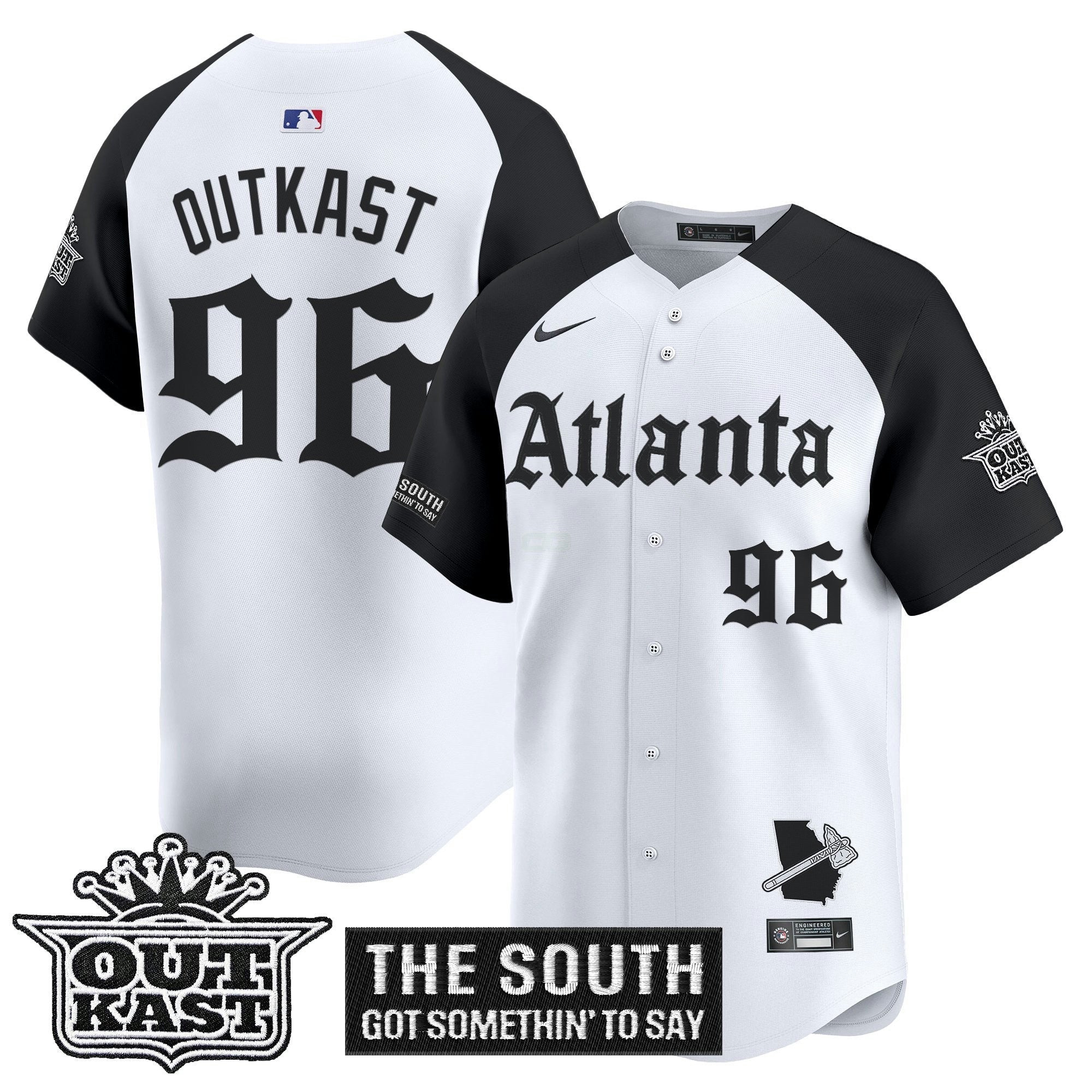 Camisa MLB Men’s Atlanta ‘Gothic South x Outkast Edition’ Vapor Premier Limited Jersey