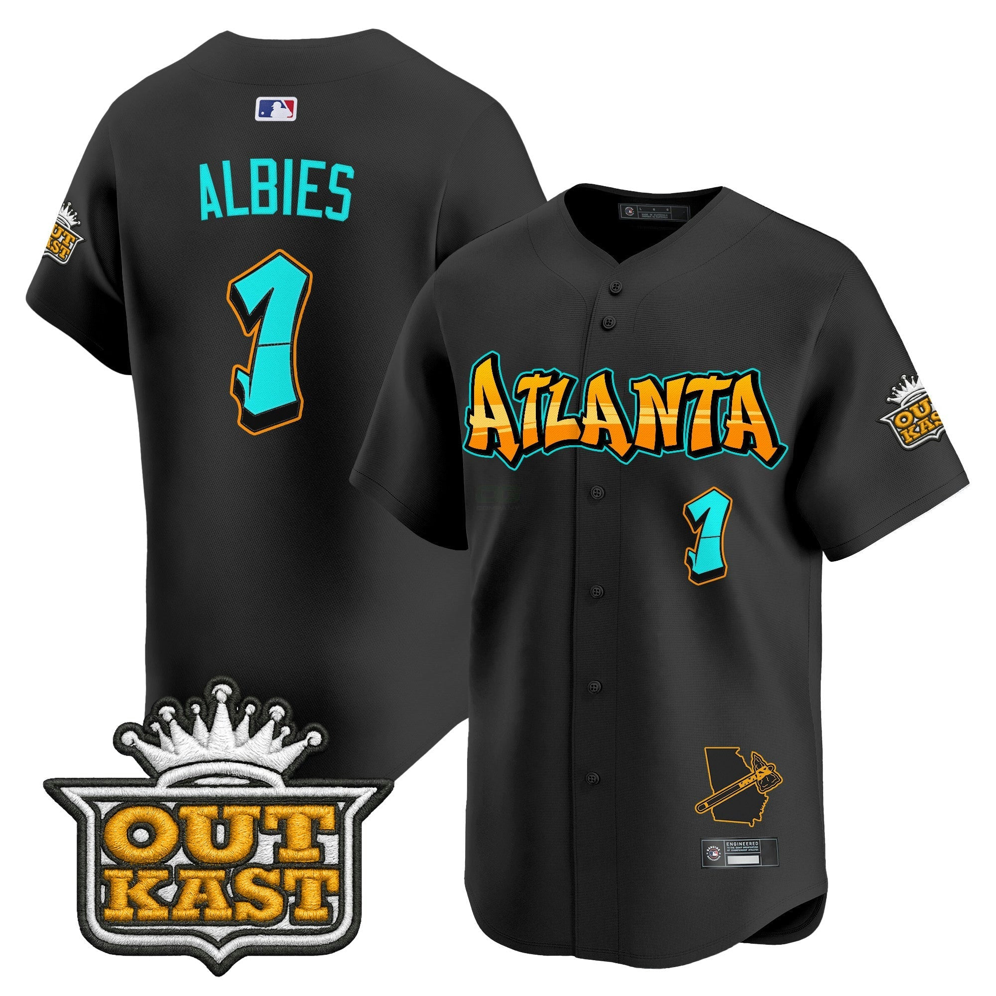 Camisa MLB Men’s Atlanta ‘Graffiti A-Town Edition’ Vapor Premier Limited Jersey