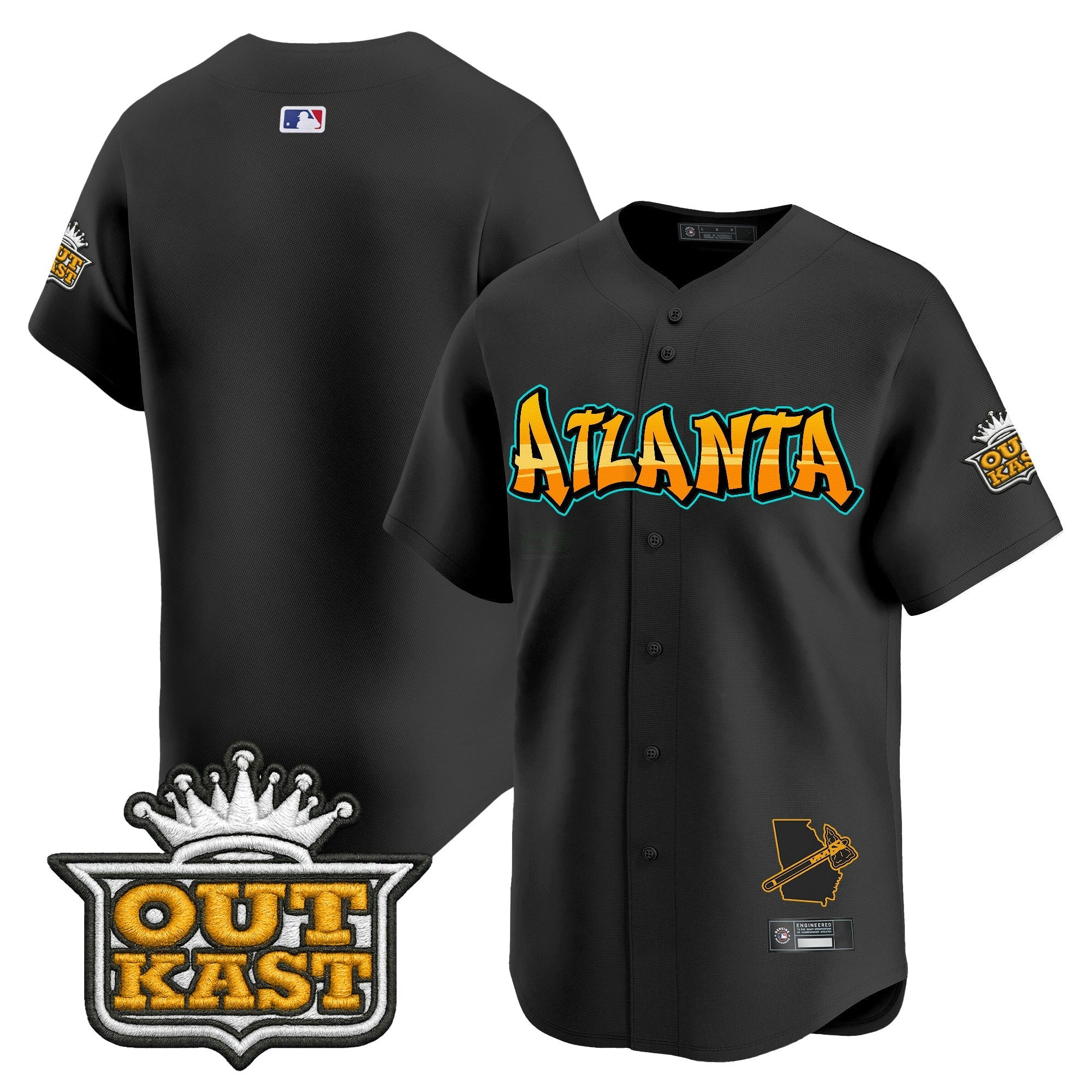Camisa MLB Men’s Atlanta ‘Graffiti A-Town Edition’ Vapor Premier Limited Jersey