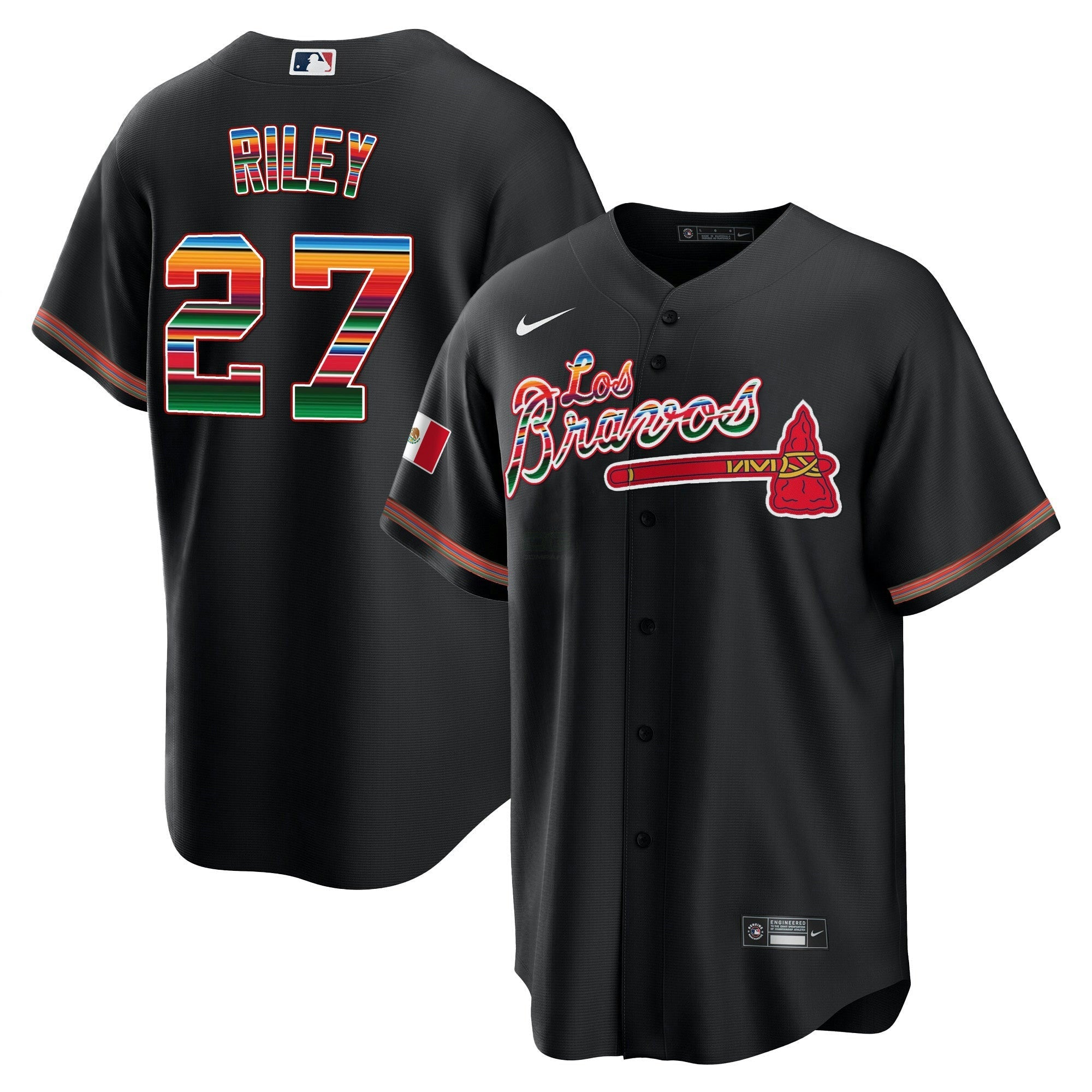 Camisa MLB Men’s Atlanta Los Bravos Mexico Jersey