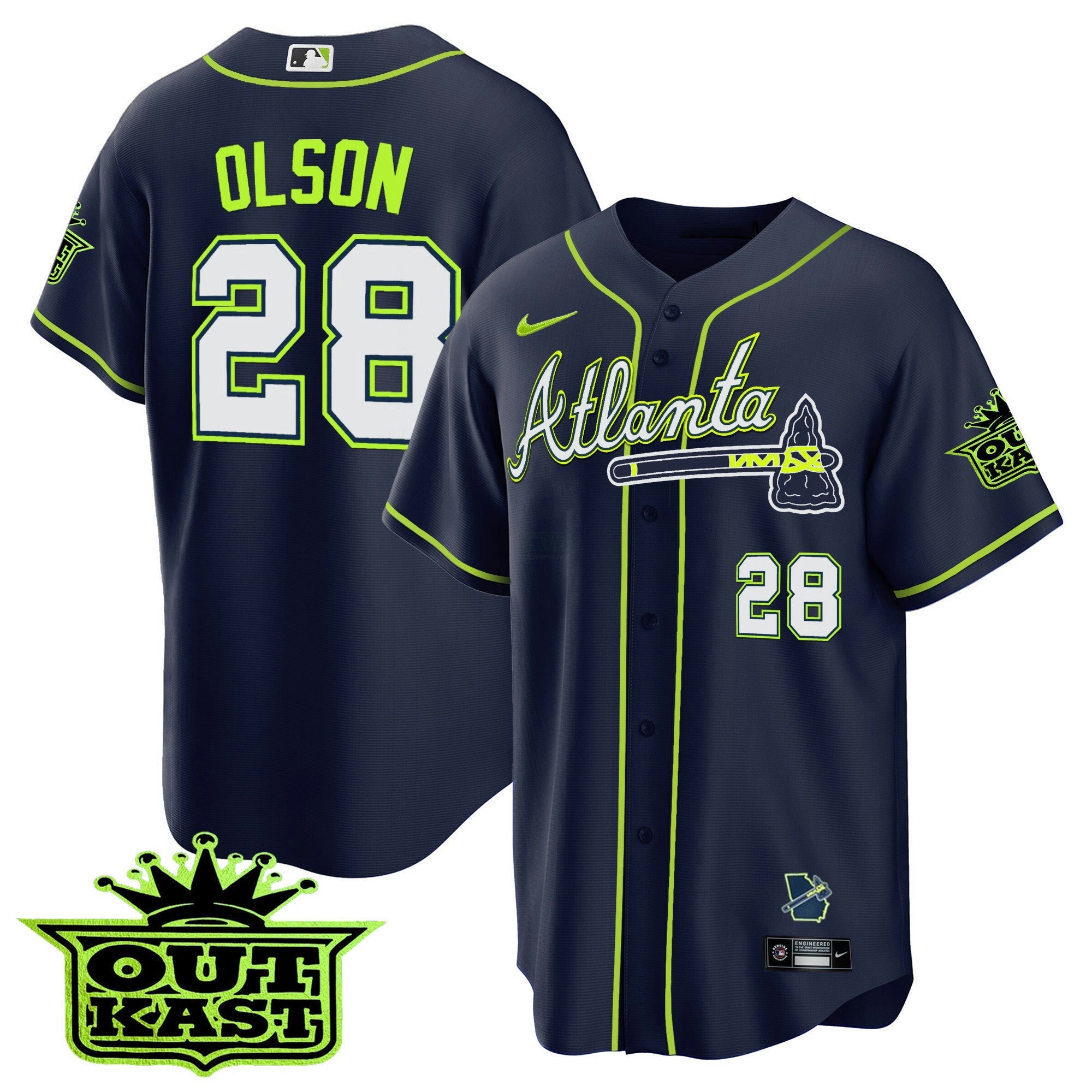 Camisa MLB Men’s Atlanta Outkast Cool Base Jersey V3