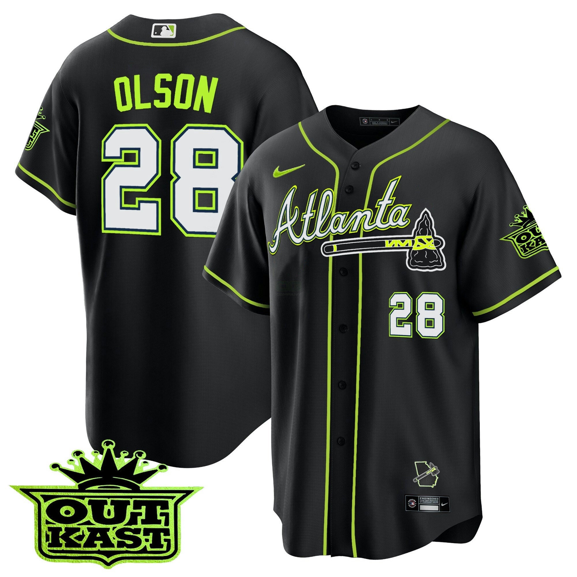 Camisa MLB Men’s Atlanta Outkast Cool Base Jersey V3