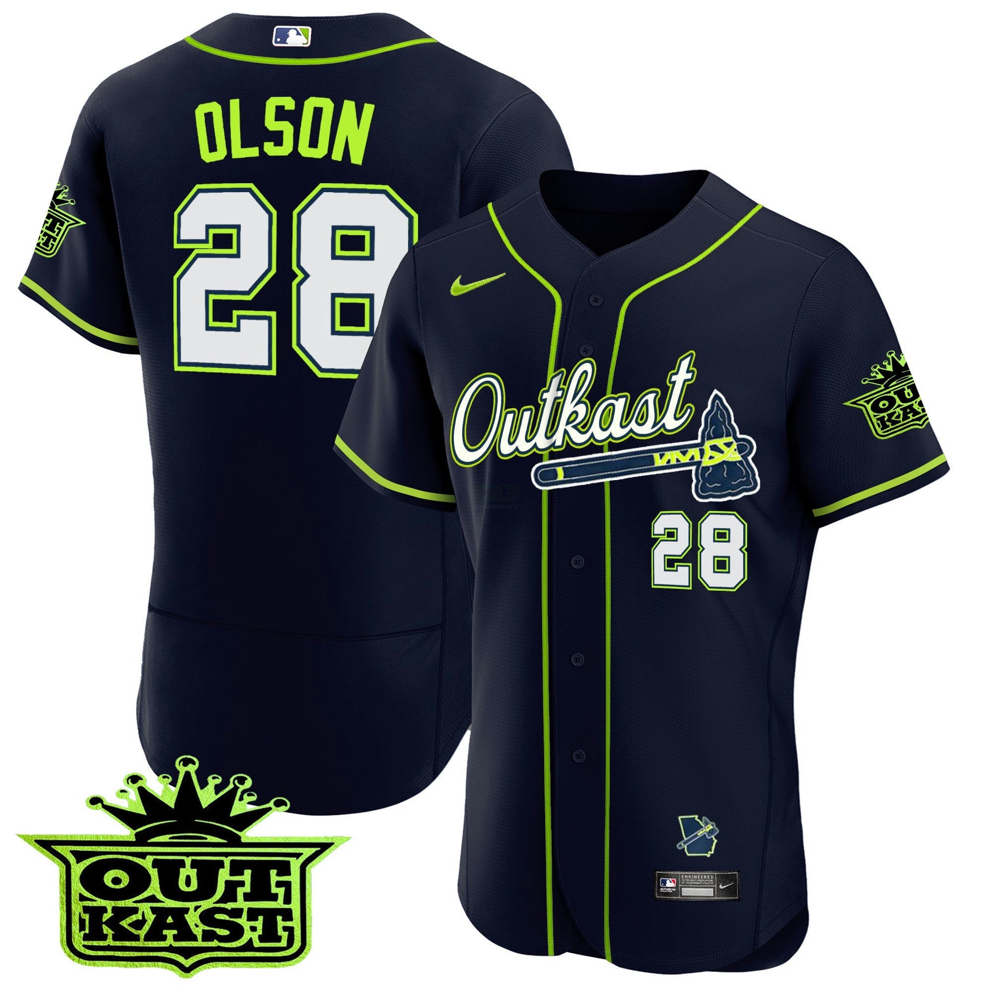 Camisa MLB Men’s Atlanta Outkast Flex Base Jersey