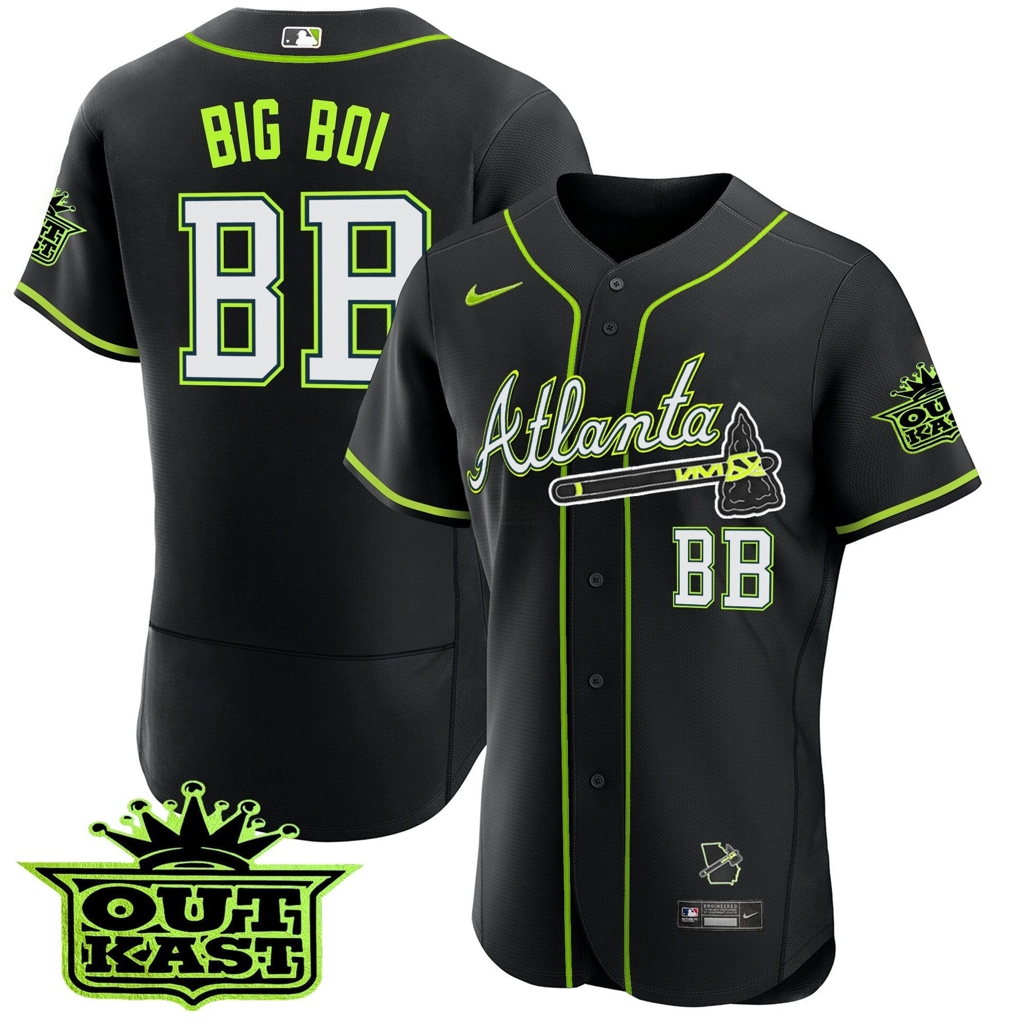 Camisa MLB Men’s Atlanta Outkast Flex Base Jersey V3