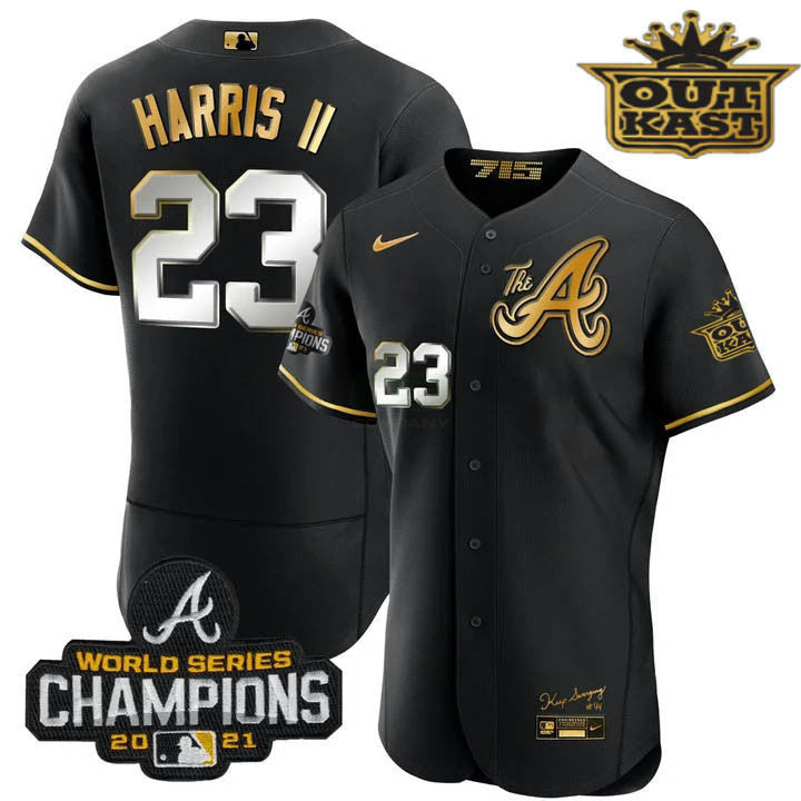 Camisa MLB Men’s Atlanta Outkast Gold The A Flex Base Jersey