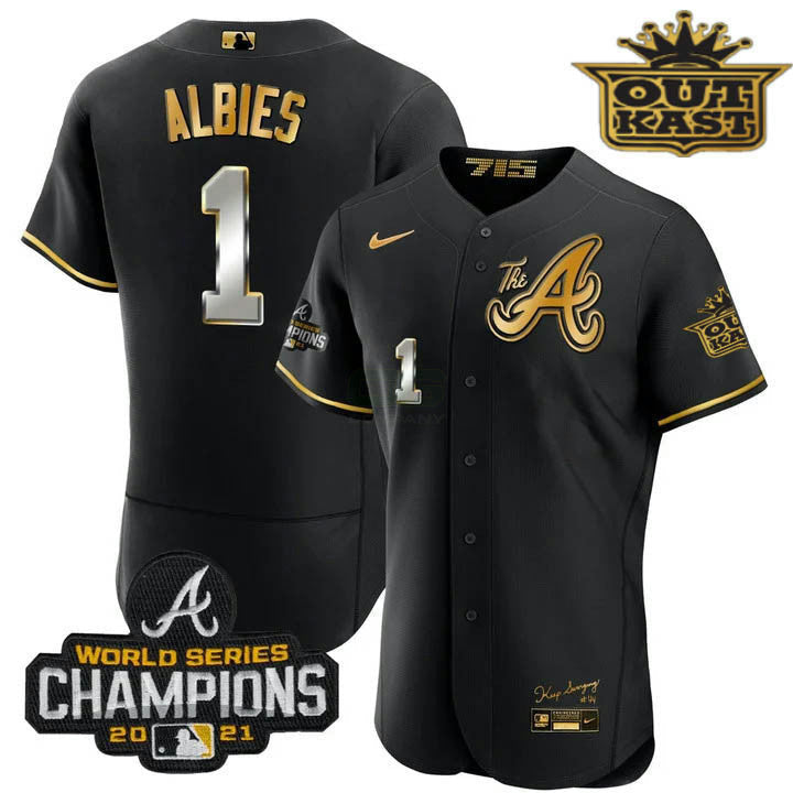 Camisa MLB Men’s Atlanta Outkast Gold The A Flex Base Jersey