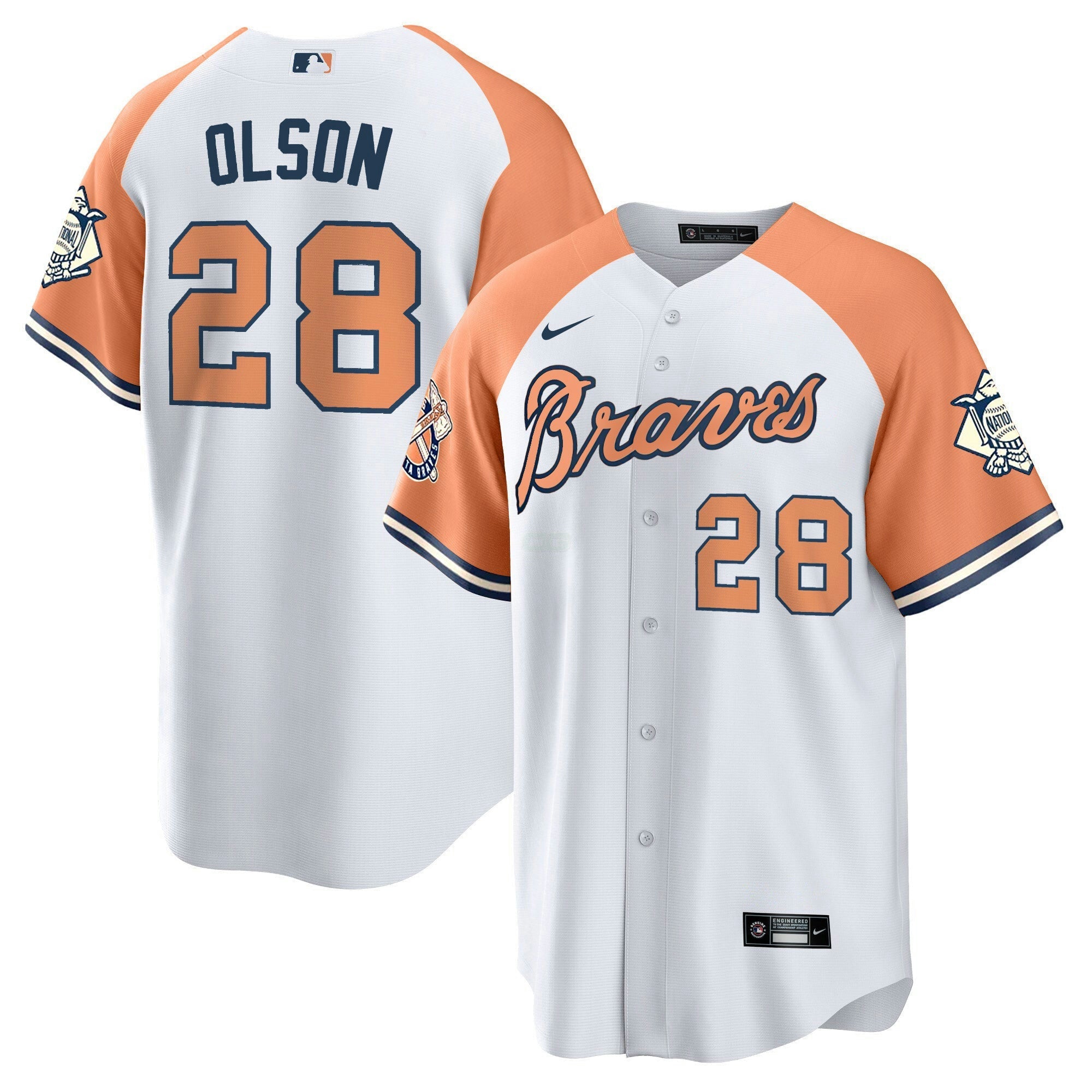 Camisa MLB Men’s Atlanta Peaches n’ Creme Jersey