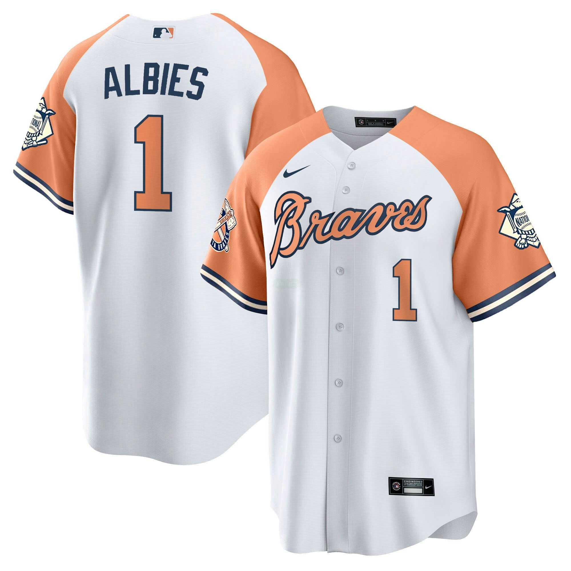 Camisa MLB Men’s Atlanta Peaches n’ Creme Jersey