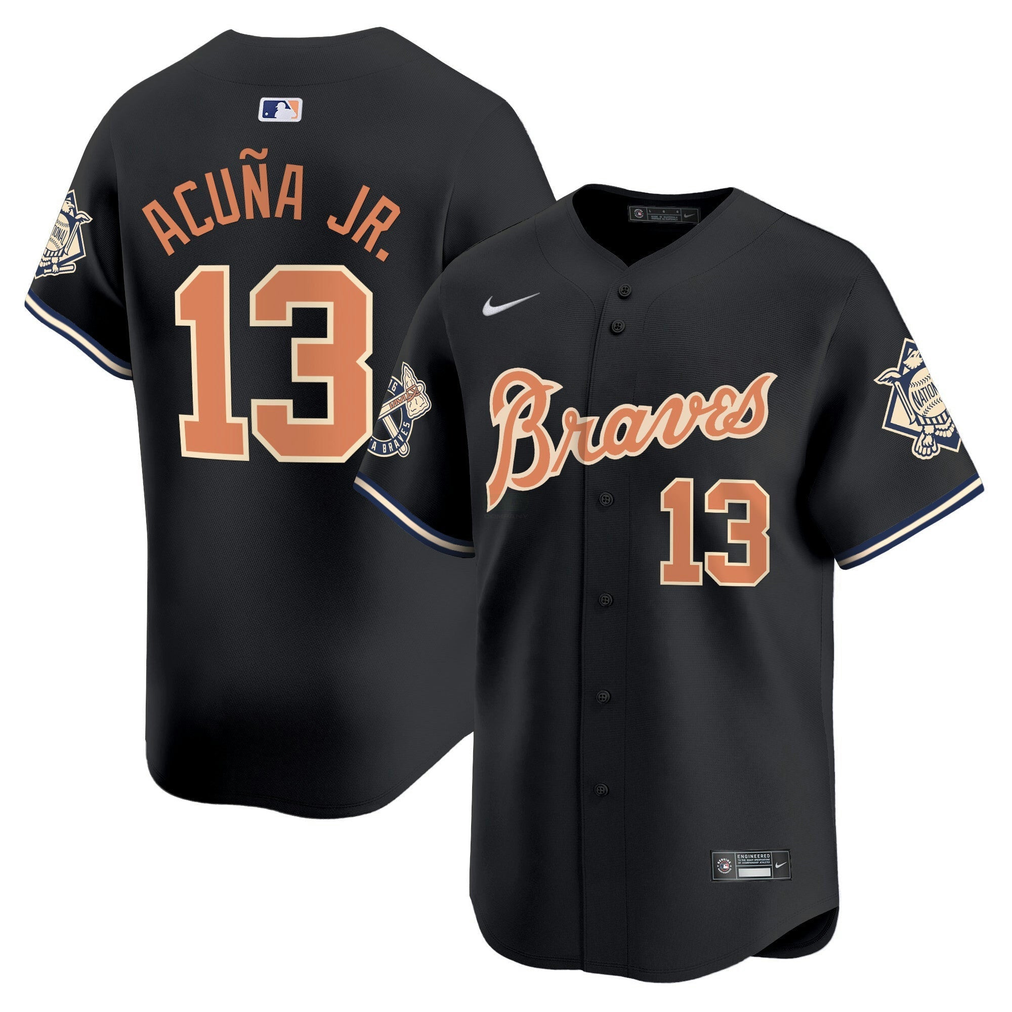 Camisa MLB Men’s Atlanta Peaches n’ Creme Vapor Premier Limited Jersey