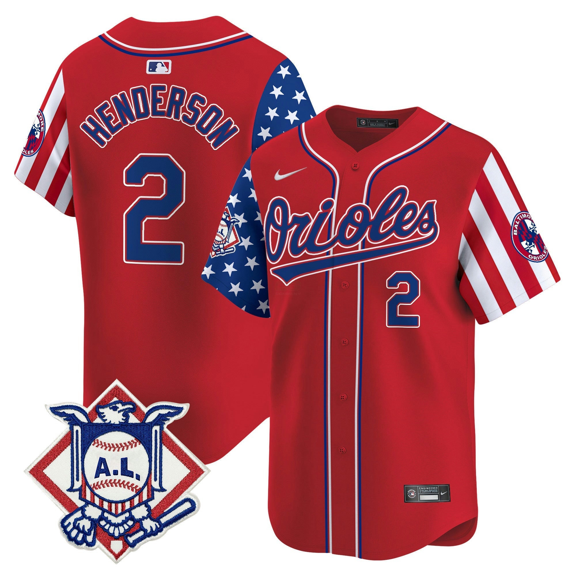 Camisa MLB Men’s Baltimore 2024 Fourth of July Vapor Premier Limited Jersey