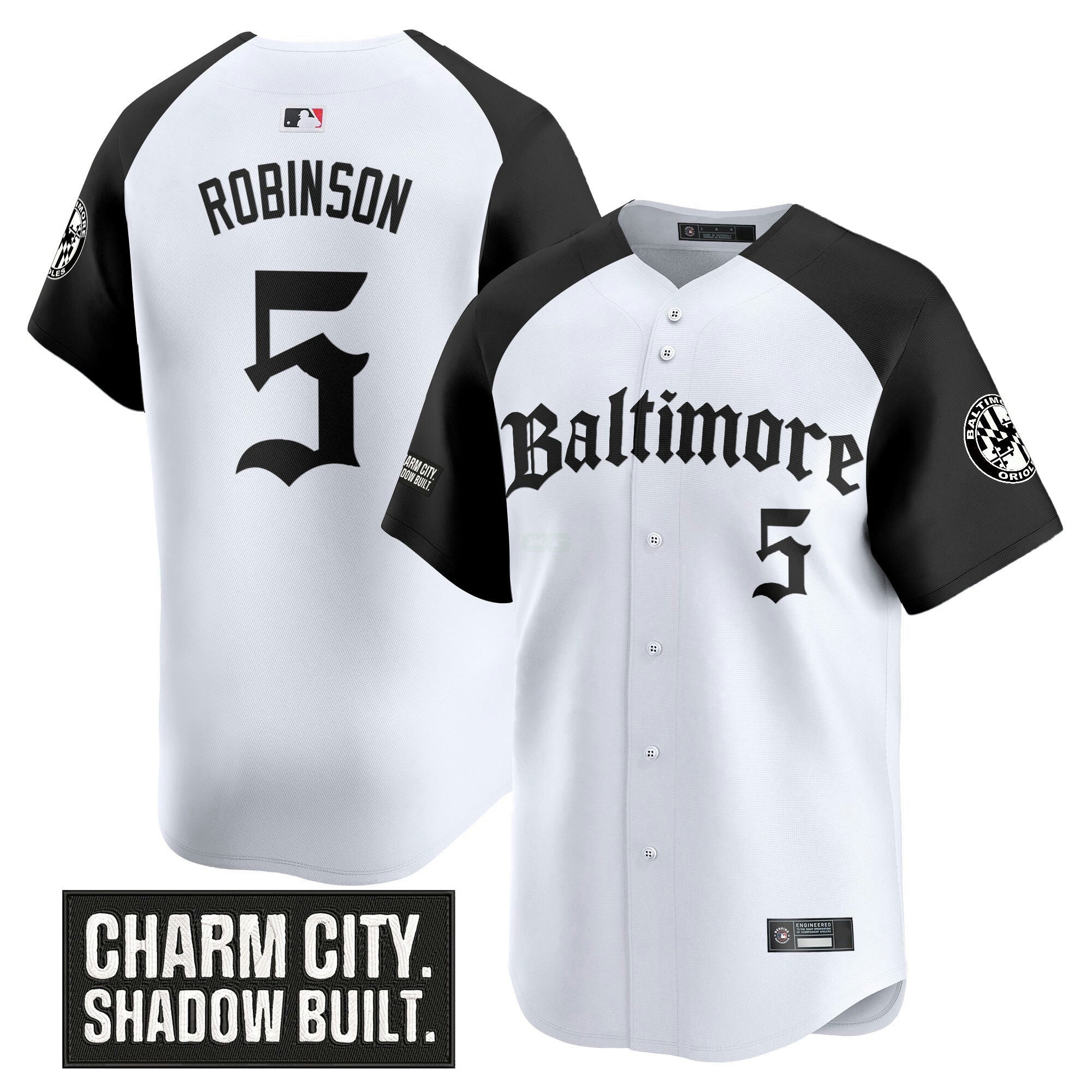 Camisa MLB Men’s Baltimore ‘Gothic Harbor Edition’ Vapor Premier Limited Jersey