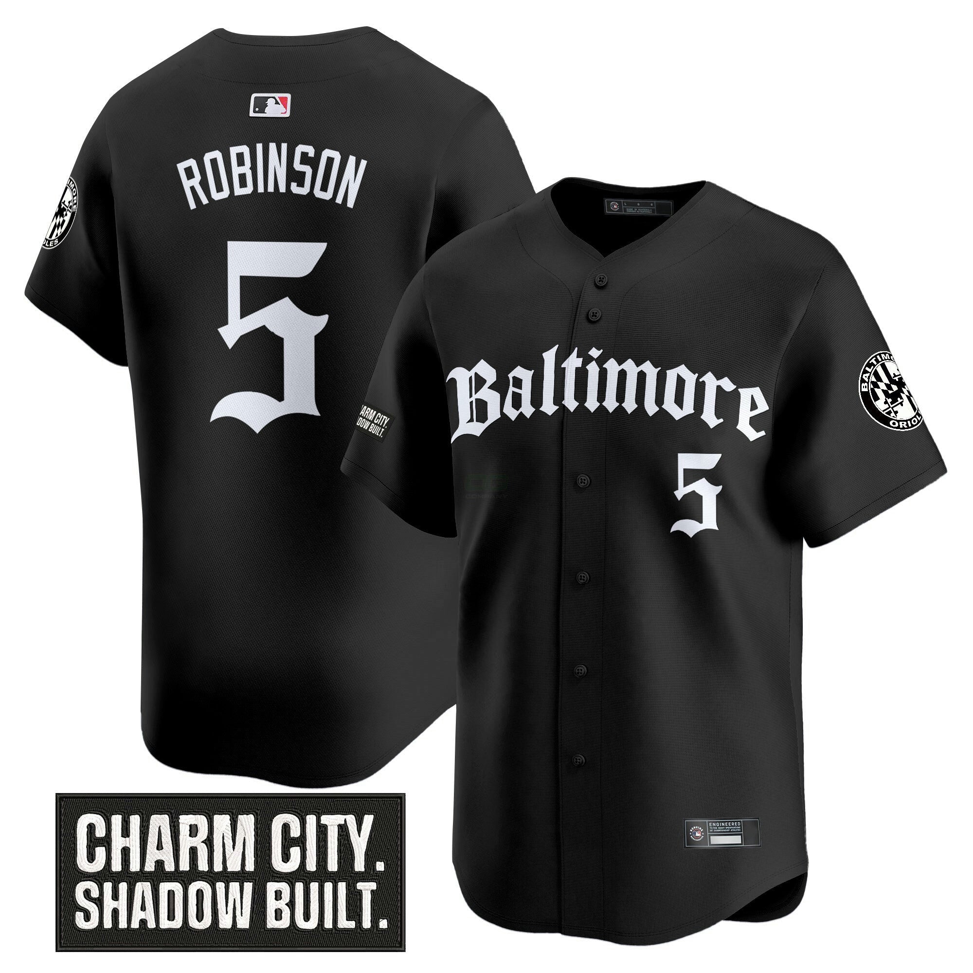 Camisa MLB Men’s Baltimore ‘Gothic Harbor Edition’ Vapor Premier Limited Jersey