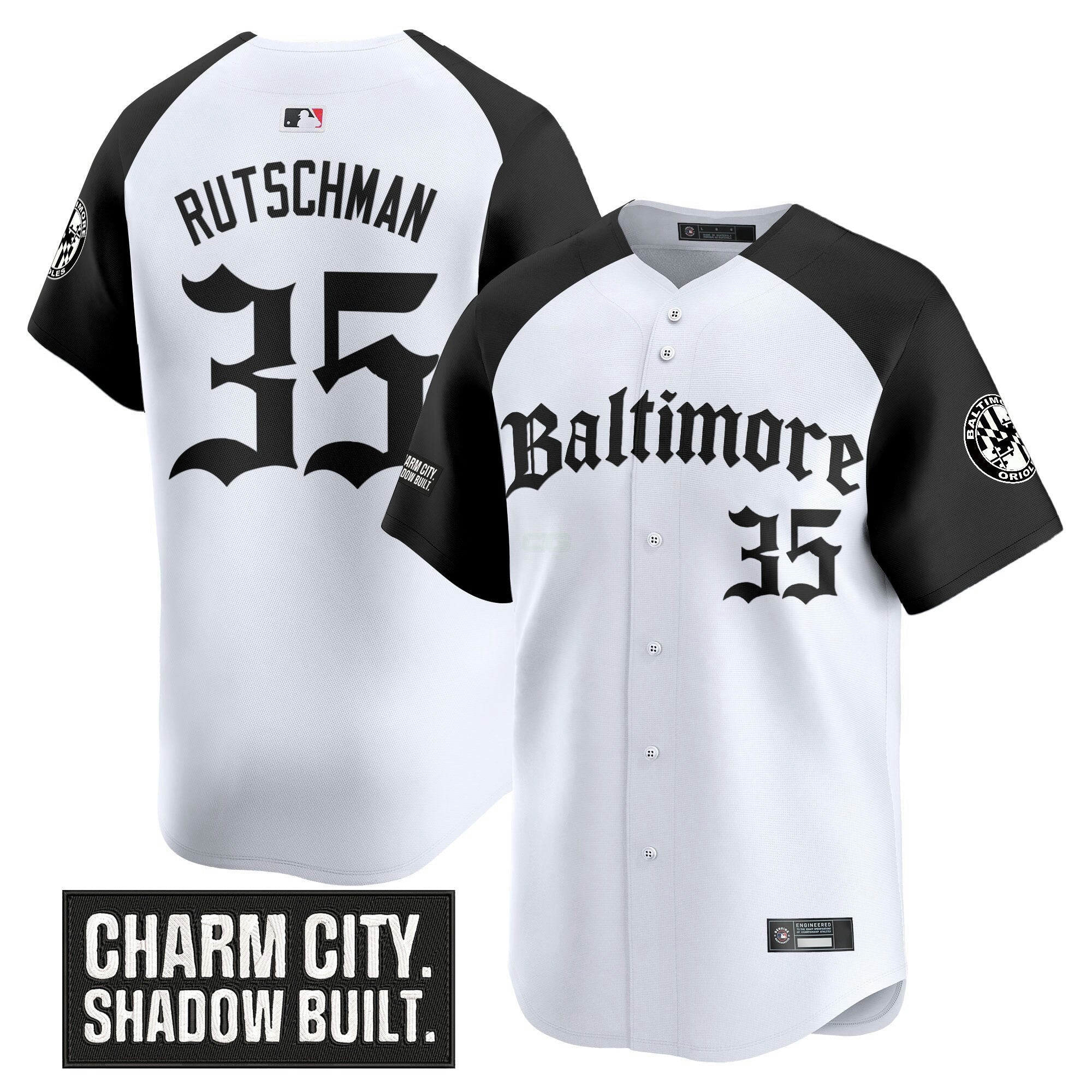 Camisa MLB Men’s Baltimore ‘Gothic Harbor Edition’ Vapor Premier Limited Jersey