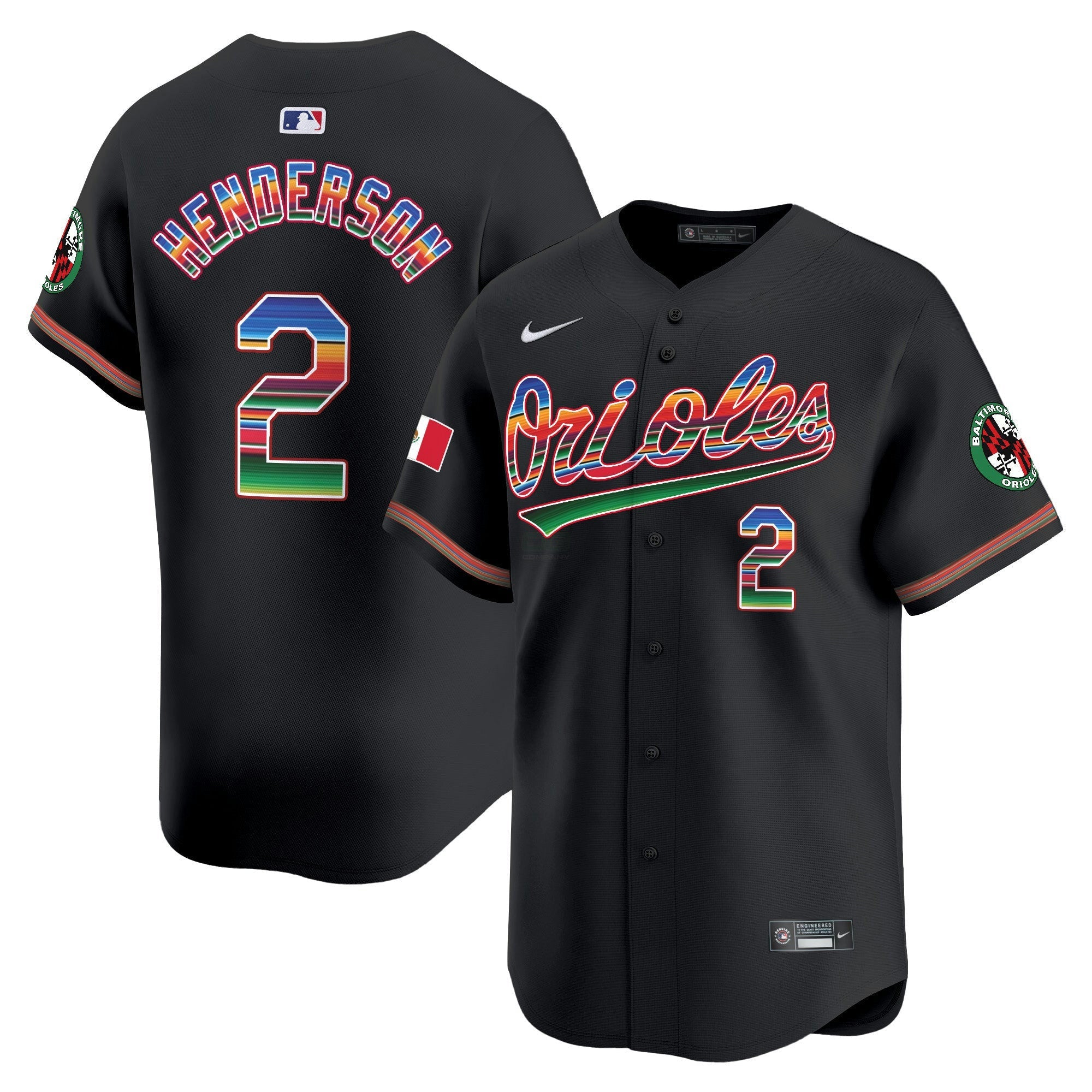 Camisa MLB Men’s Baltimore Mexico Vapor Premier Limited Jersey