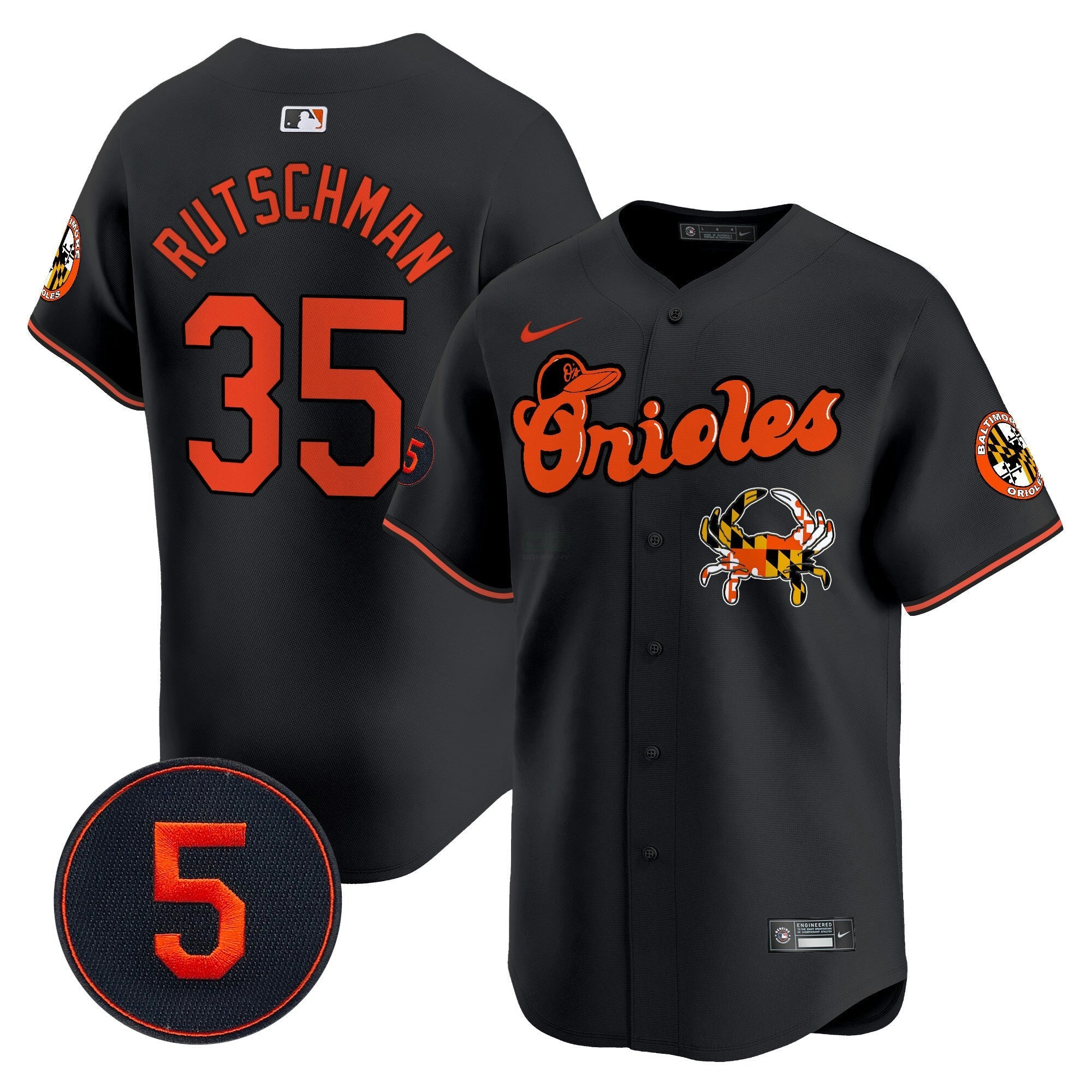 Camisa MLB Men’s Baltimore Robinson Patch Vapor Premier Limited Jersey V6