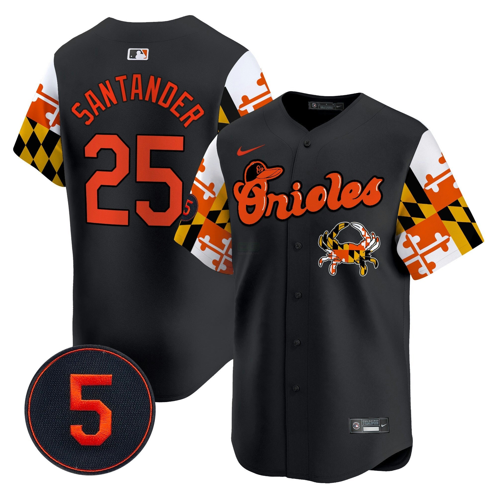 Camisa MLB Men’s Baltimore Robinson Patch Vapor Premier Limited Jersey V7