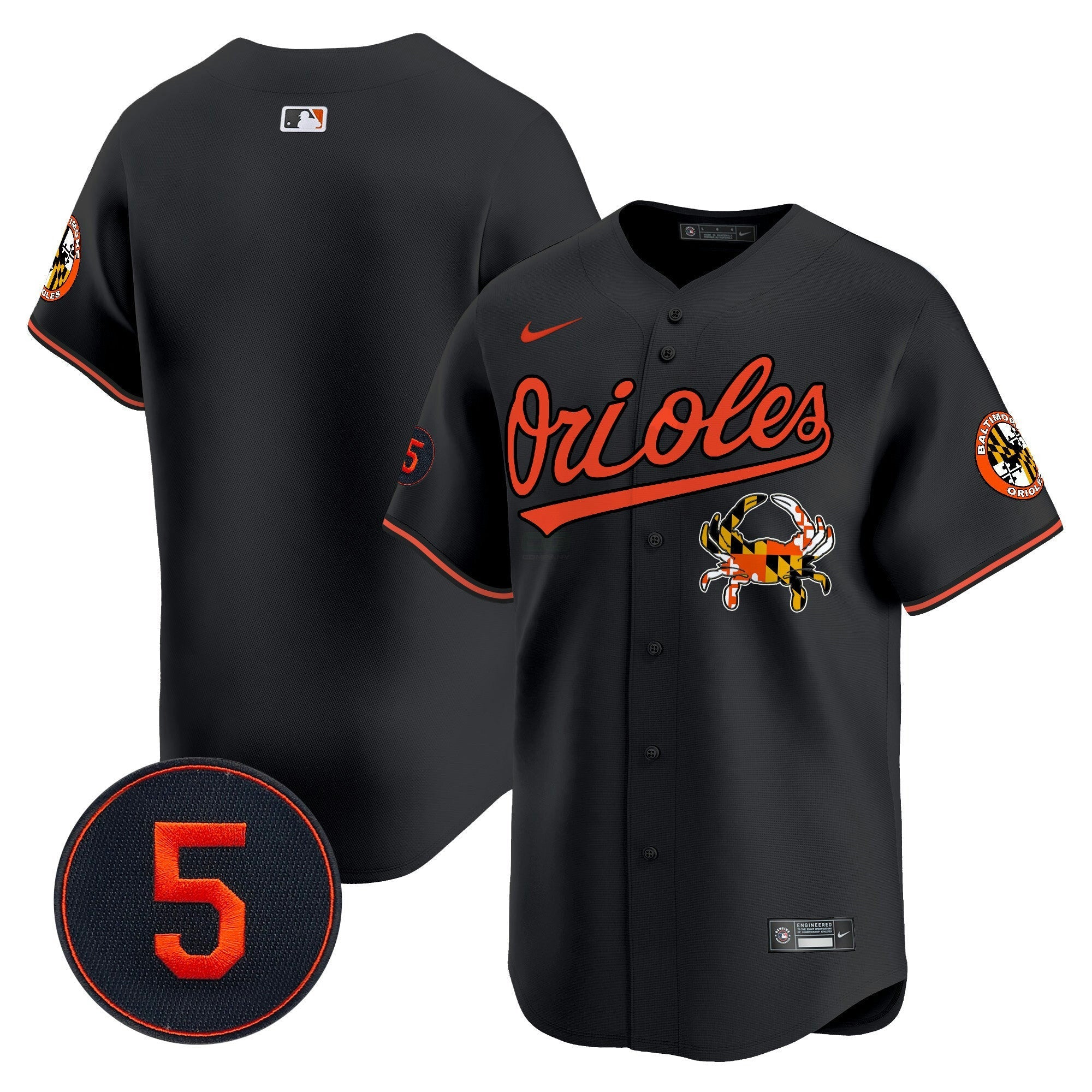 Camisa MLB Men’s Baltimore Robinson Patch Vapor Premier Limited Jersey V9