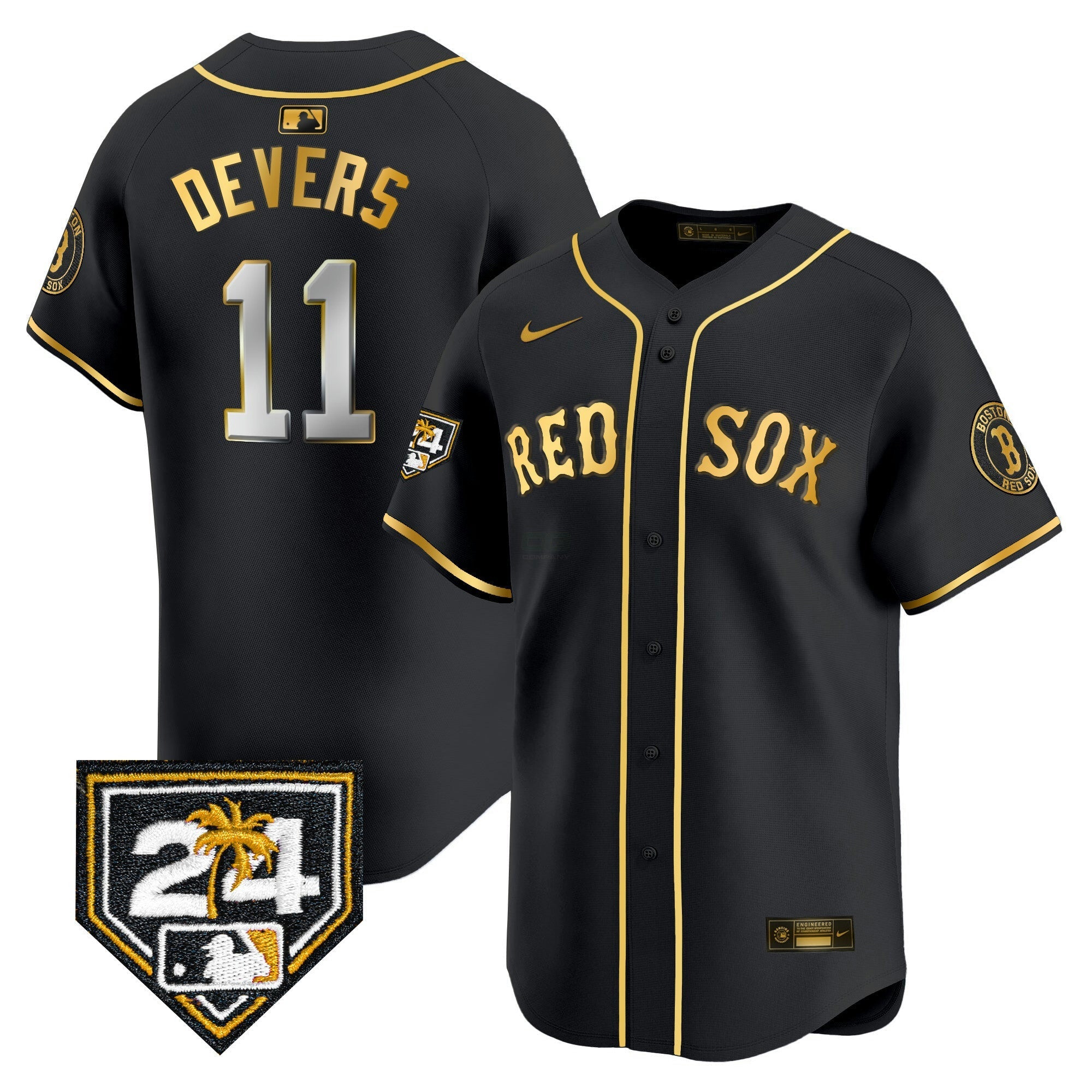 Camisa MLB Men’s Boston 2024 Spring Training Patch Vapor Premier Limited Jersey