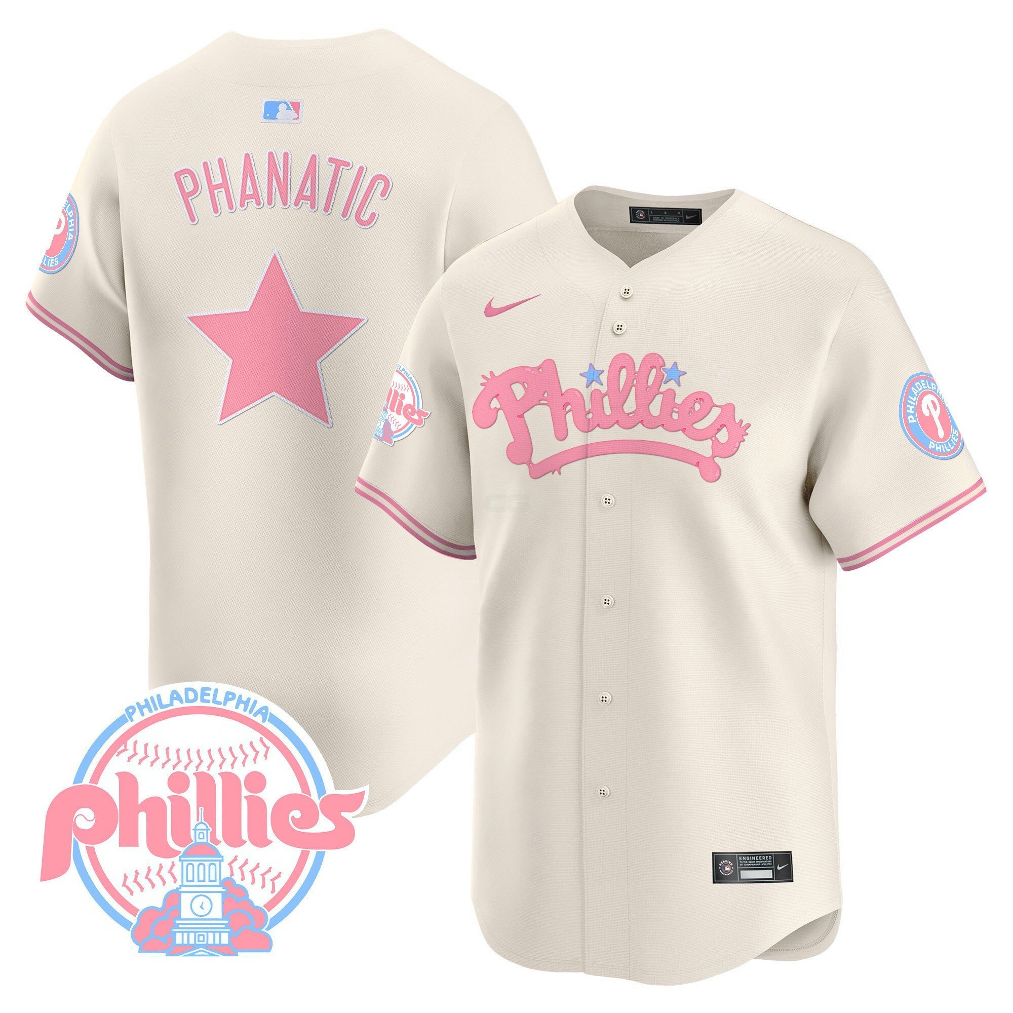 Camisa MLB Men’s Bubblegum Pink Vapor Premier Limited Jersey
