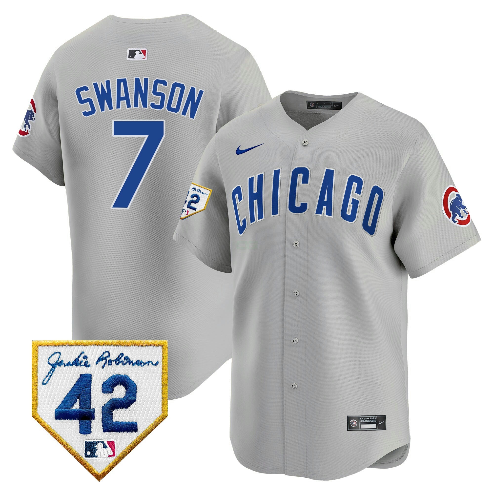 Camisa MLB Men’s Chicago 2024 Jackie Robinson Patch Vapor Premier Limited Jersey