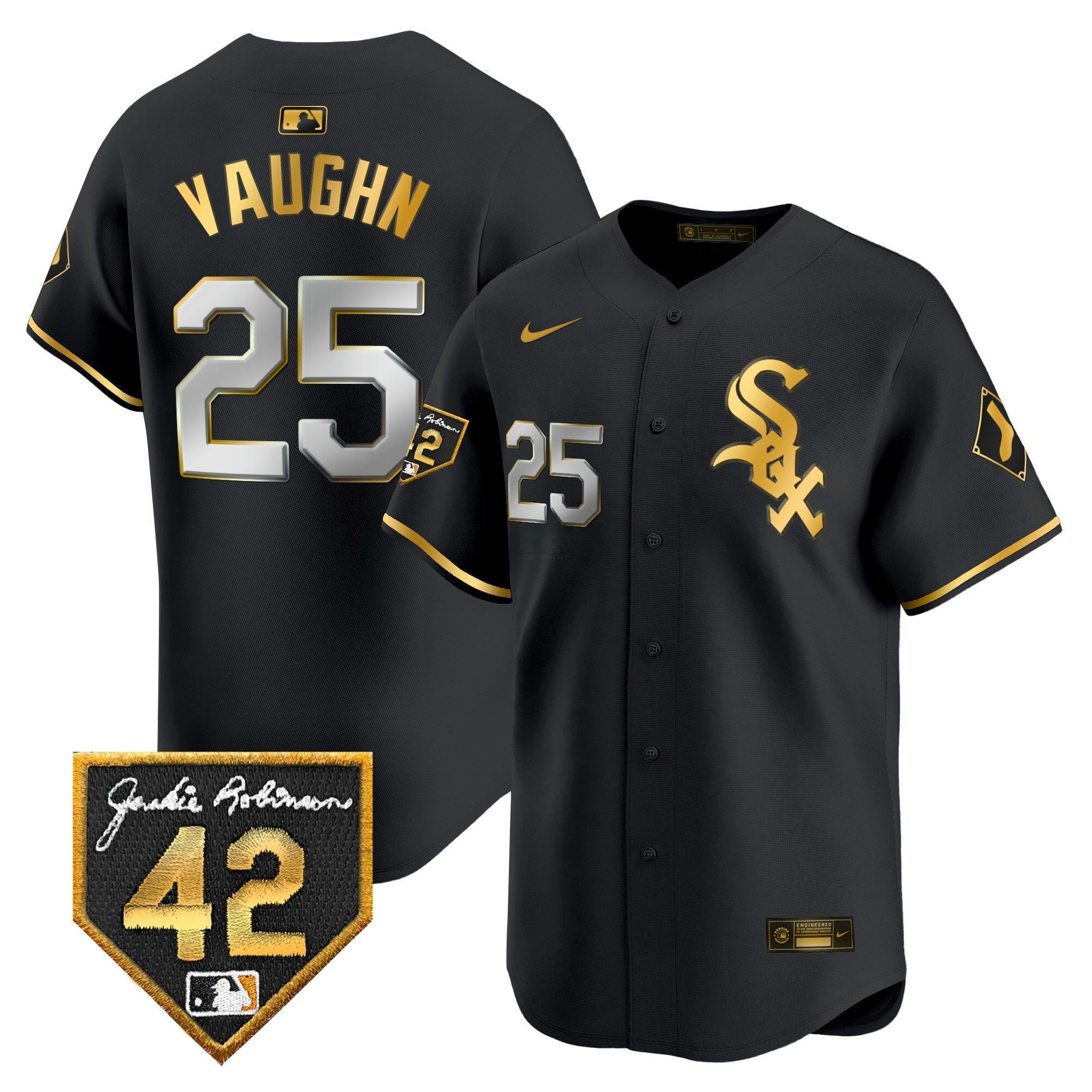 Camisa MLB Men’s Chicago 2024 Jackie Robinson Patch Vapor Premier Limited Jersey