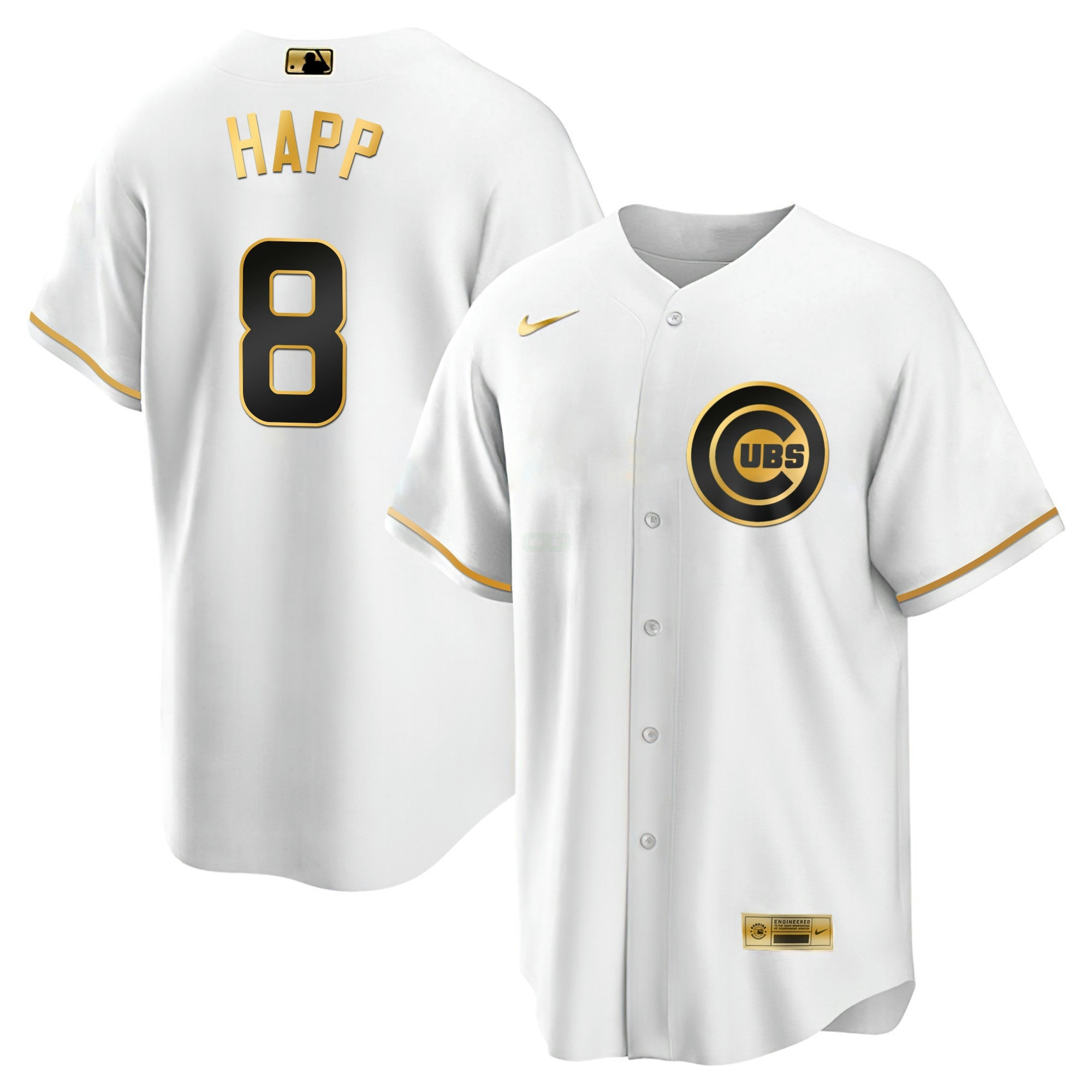 Camisa MLB Men’s Chicago Black Limited & Dourada Jersey