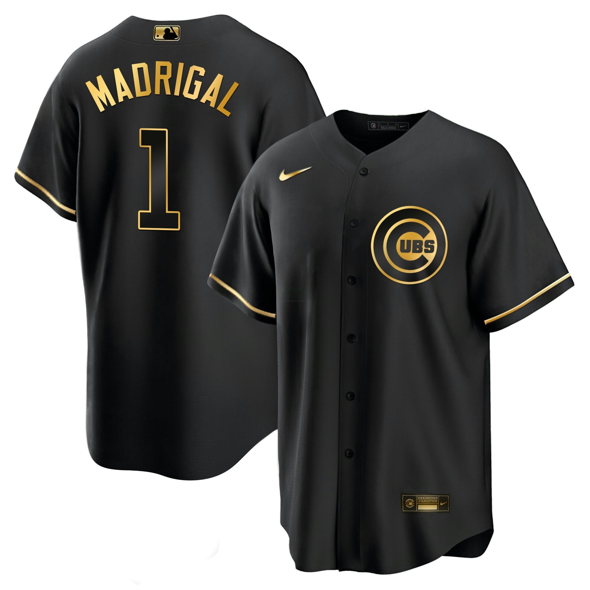 Camisa MLB Men’s Chicago Black Limited & Dourada Jersey