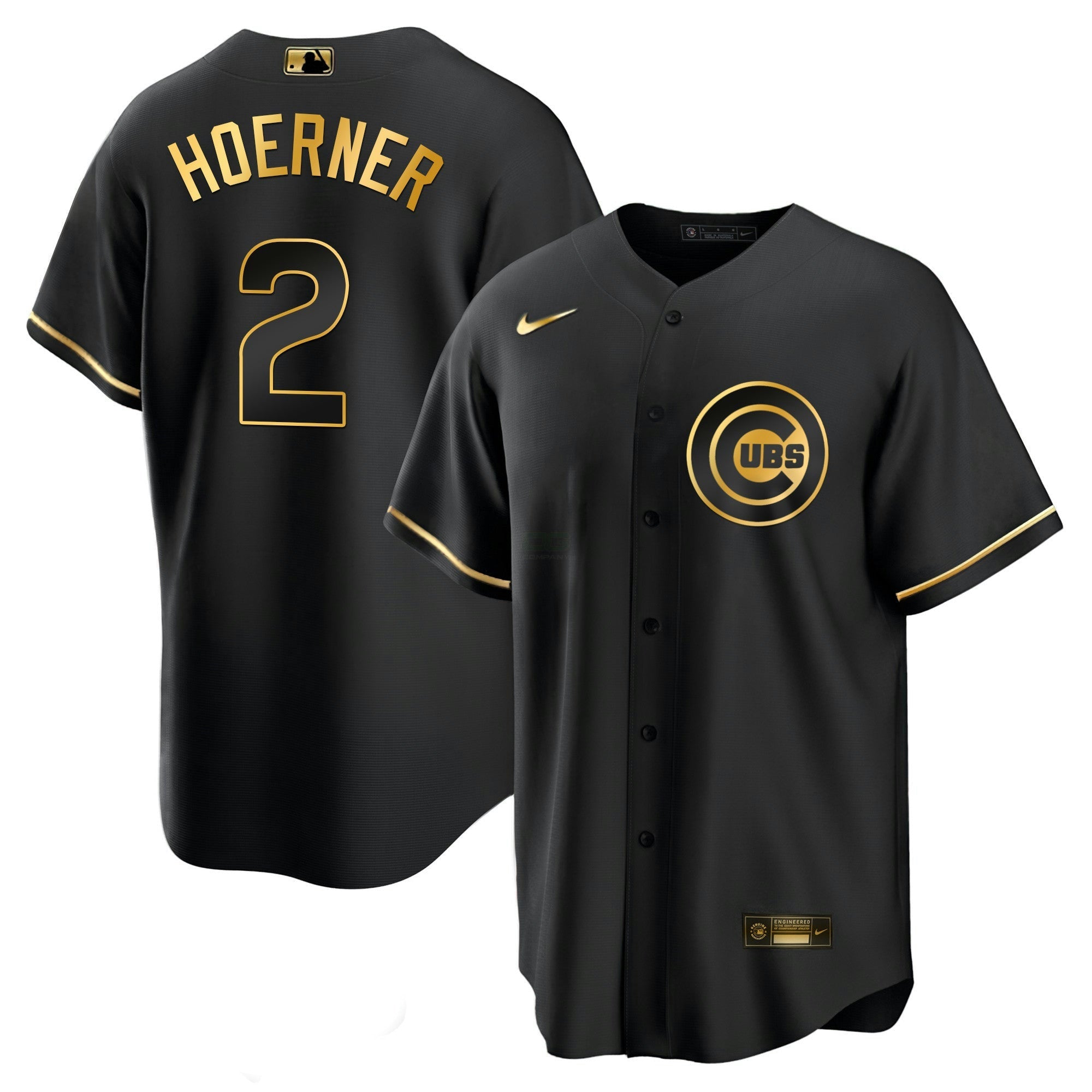 Camisa MLB Men’s Chicago Black Limited & Dourada Jersey