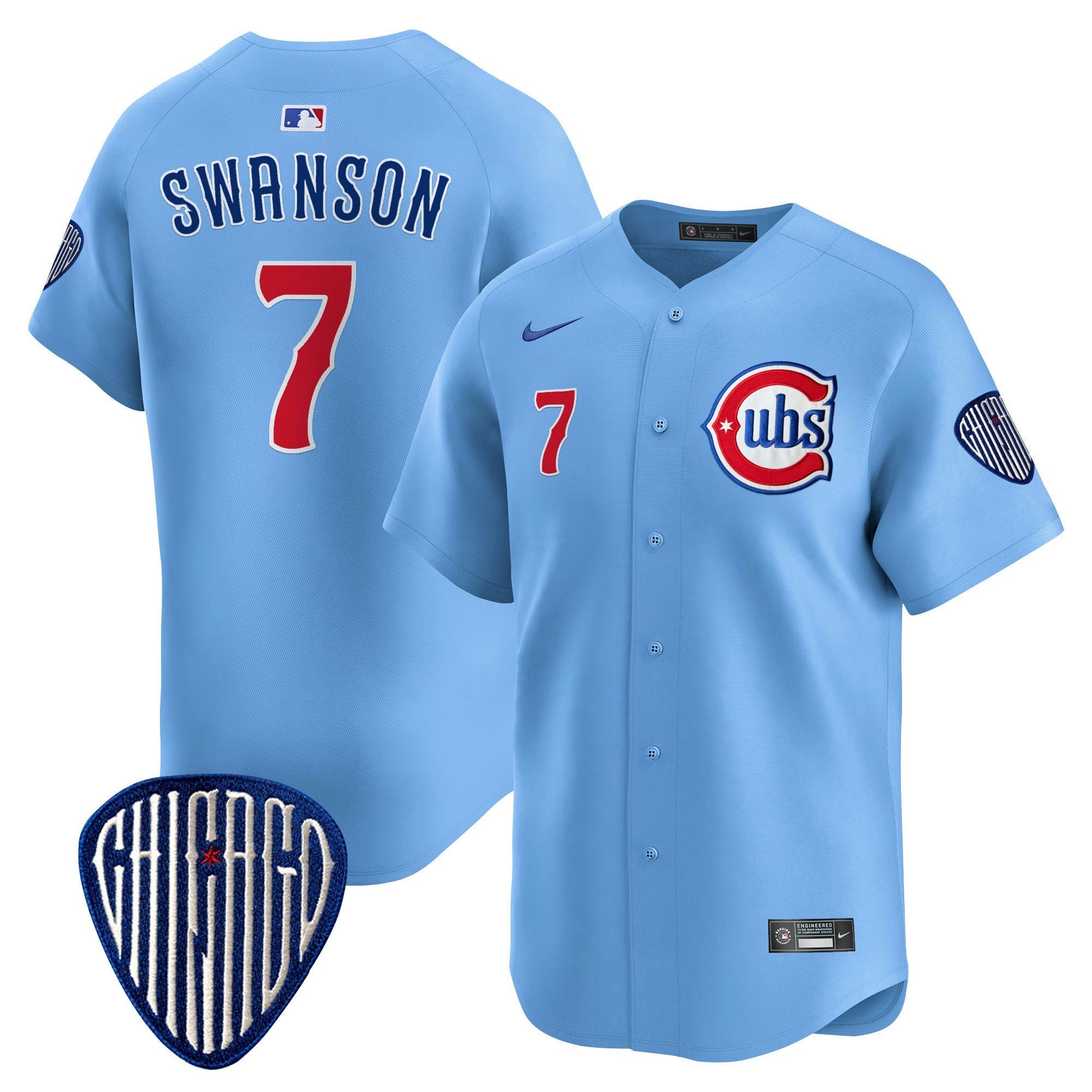 Camisa MLB Men’s Chicago Blue Alternativa Vapor Premier Limited Jersey
