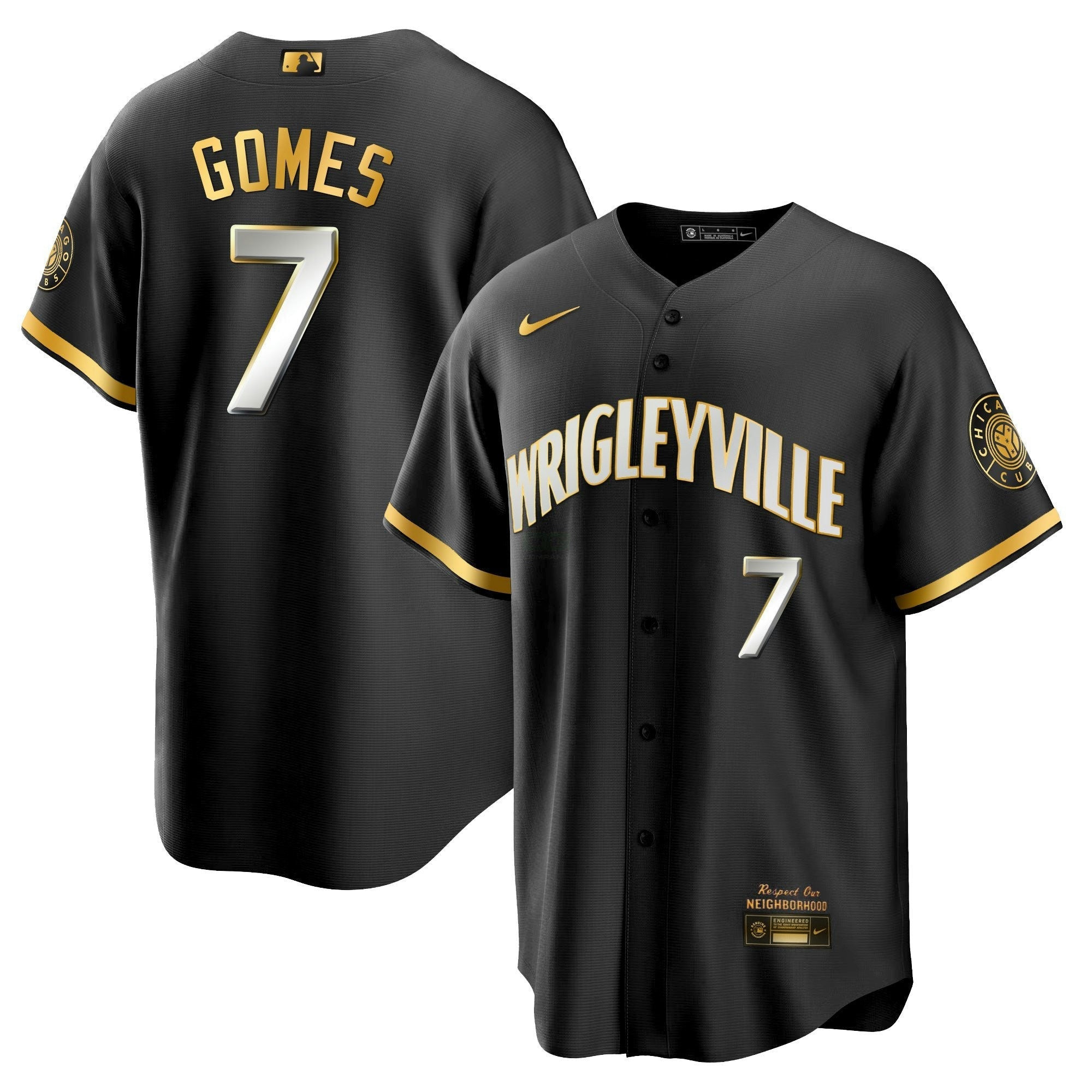 Camisa MLB Men’s Chicago City Connect Dourada Jersey