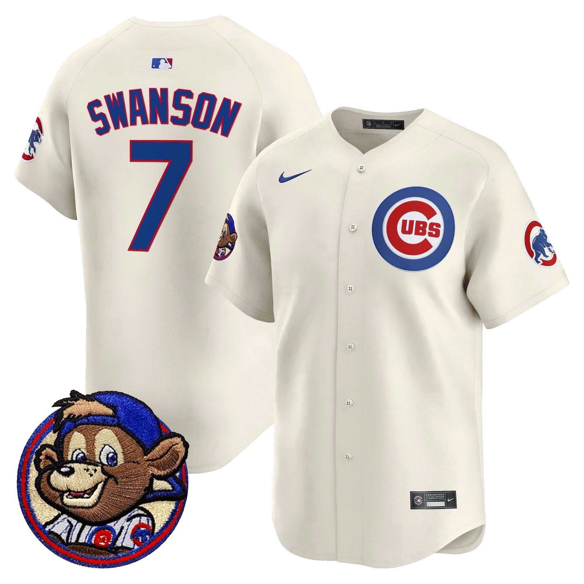Camisa MLB Men’s Chicago Clark Patch Vapor Premier Limited Jersey