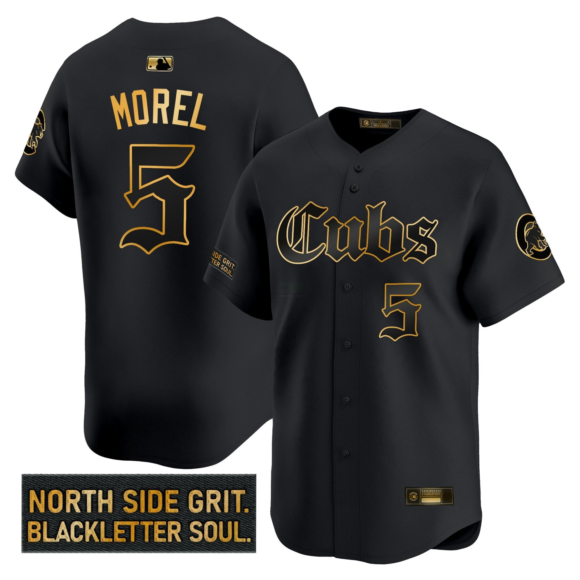 Camisa MLB Men’s Chicago ‘Gothic North Side Edition’ Dourada Vapor Premier Limited Jersey
