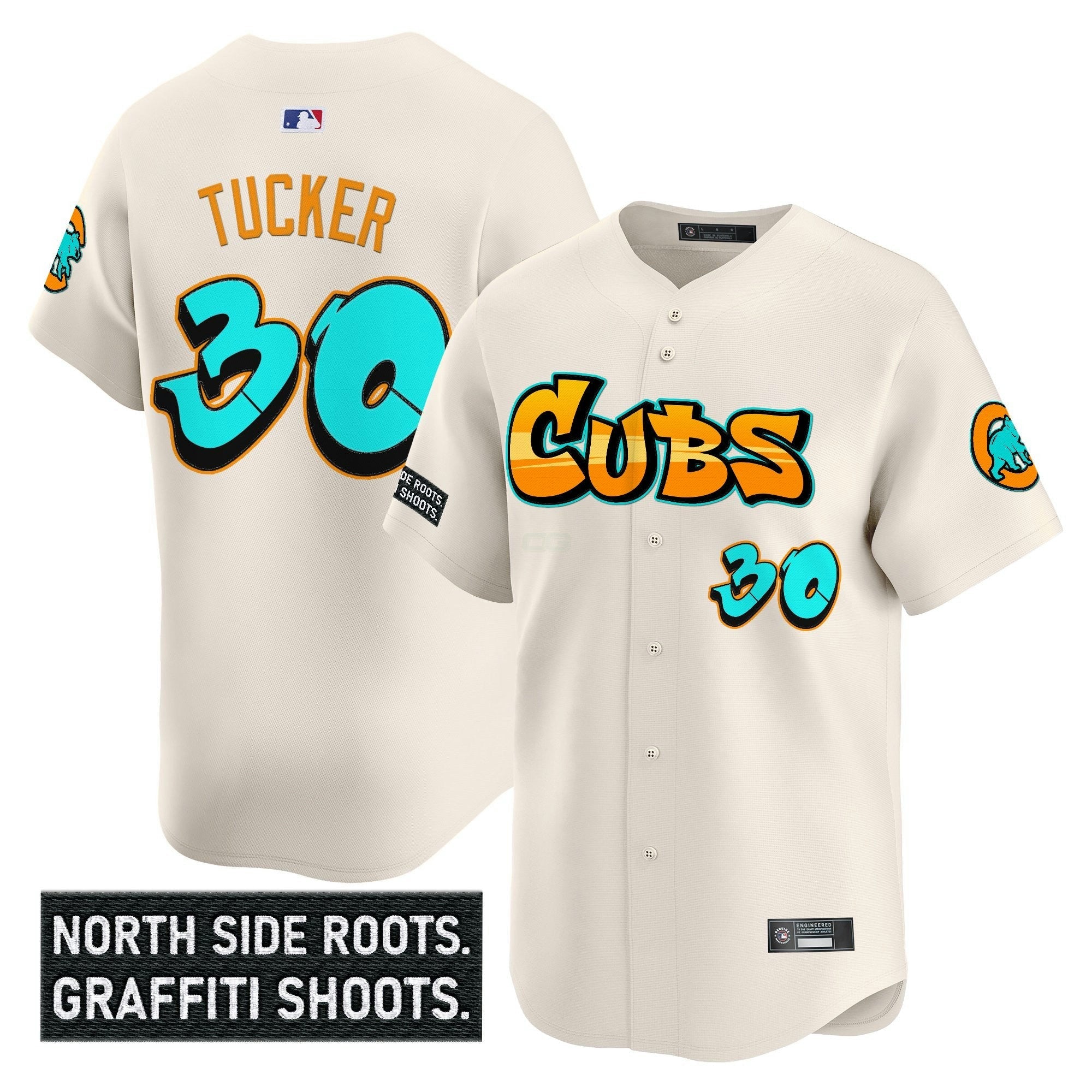 Camisa MLB Men’s Chicago ‘Graffiti North Side Edition’ Vapor Premier Limited Jersey