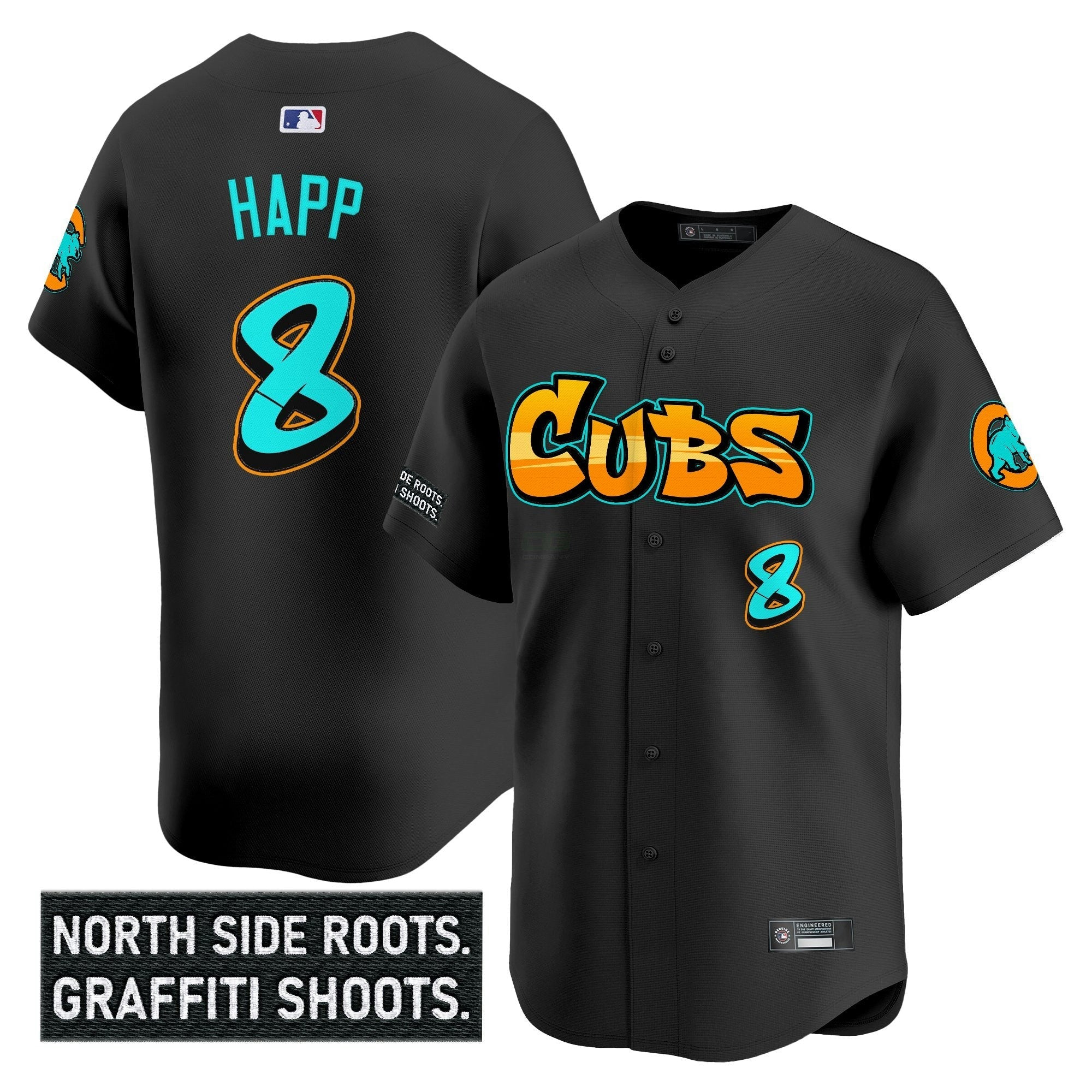 Camisa MLB Men’s Chicago ‘Graffiti North Side Edition’ Vapor Premier Limited Jersey