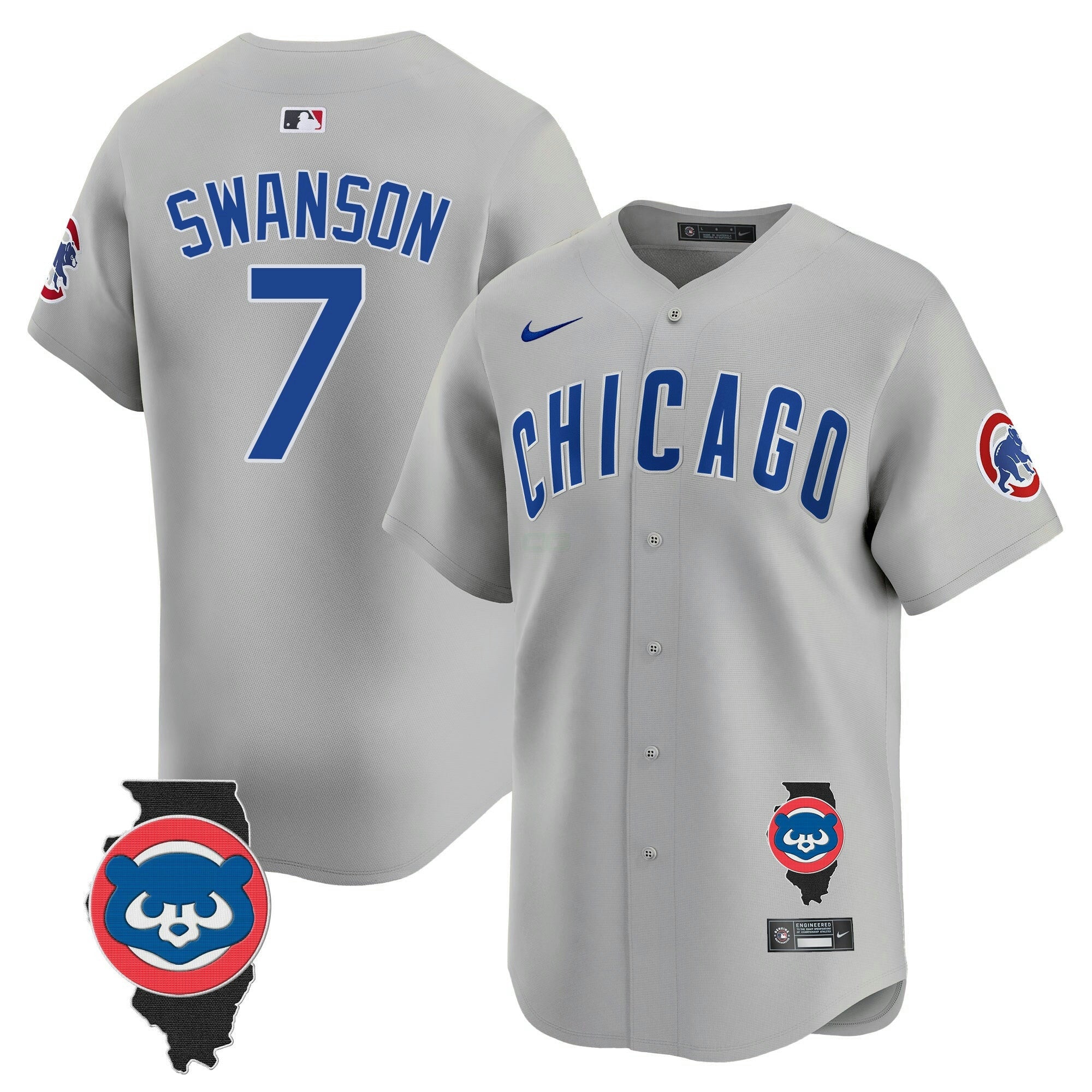 Camisa MLB Men’s Chicago Illinois Patch Vapor Premier Limited Jersey