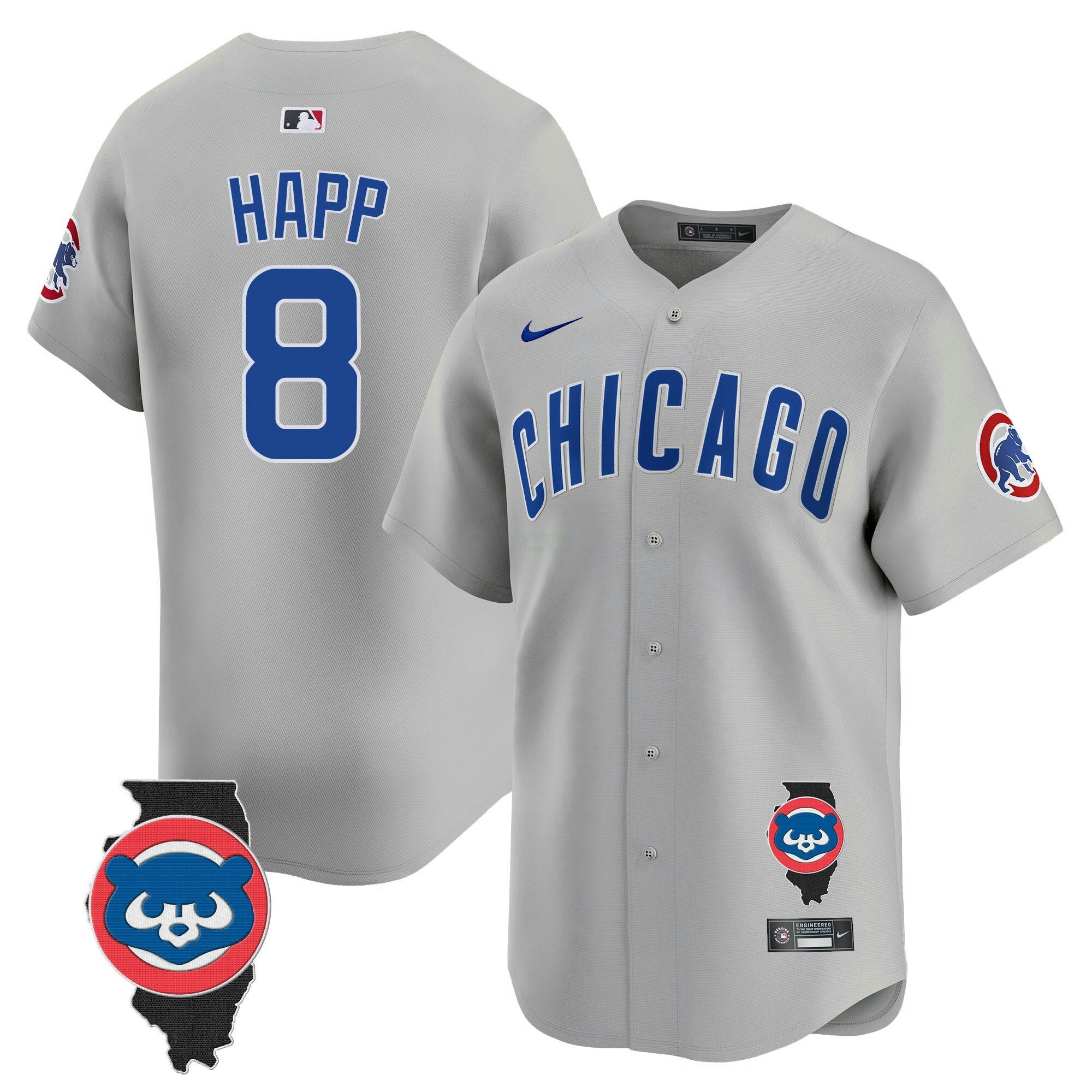 Camisa MLB Men’s Chicago Illinois Patch Vapor Premier Limited Jersey