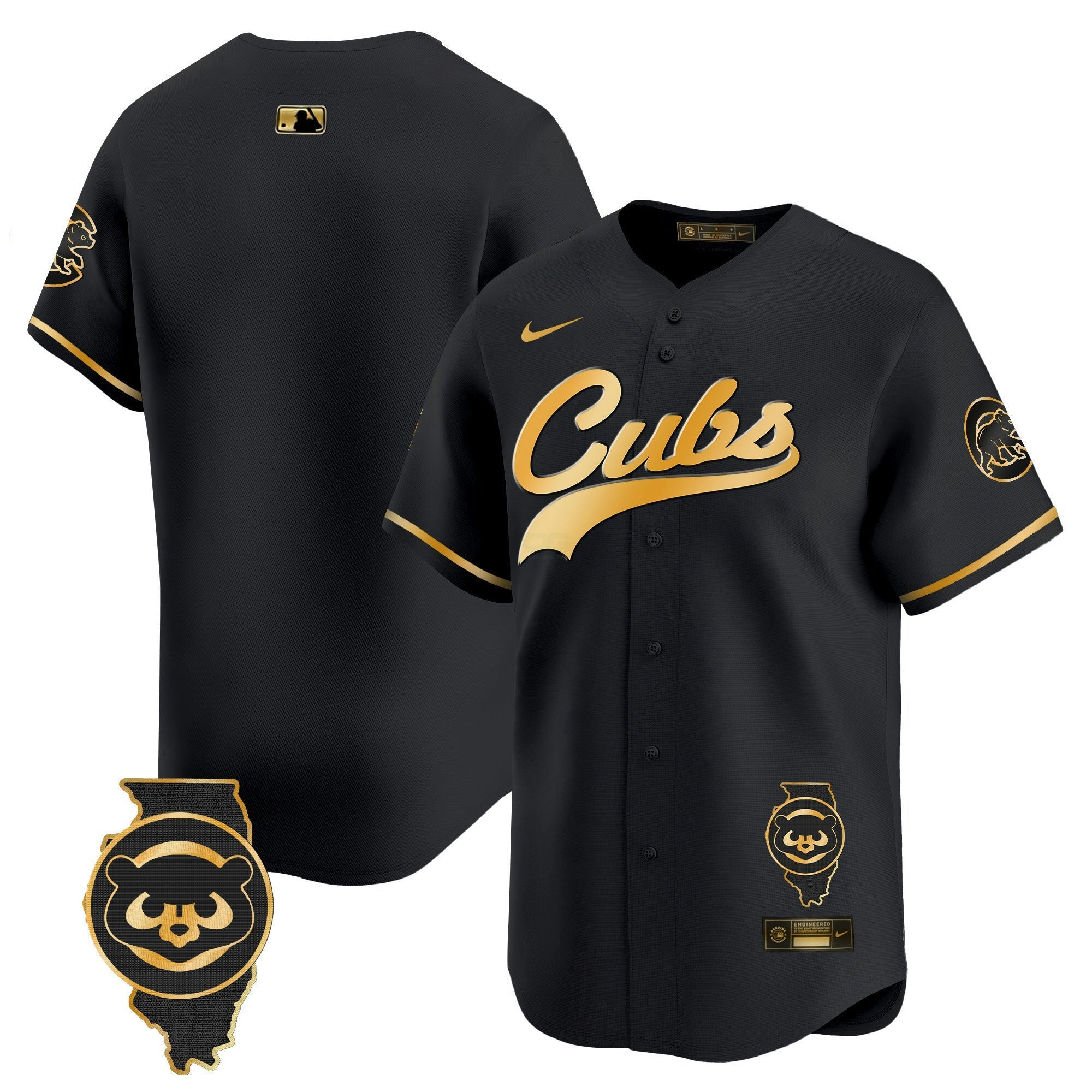 Camisa MLB Men’s Chicago Illinois Patch Vapor Premier Limited Jersey