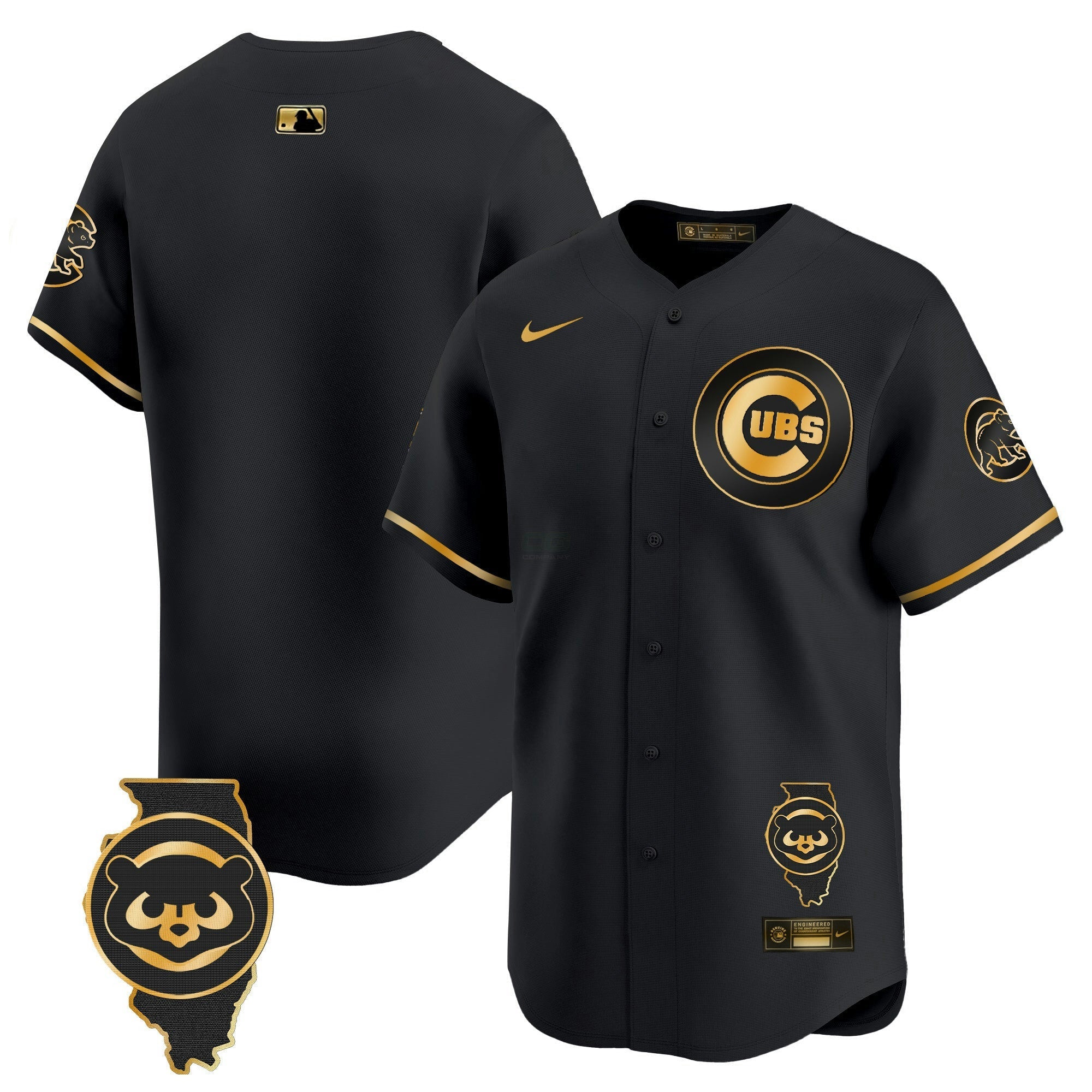 Camisa MLB Men’s Chicago Illinois Patch Vapor Premier Limited Jersey V2