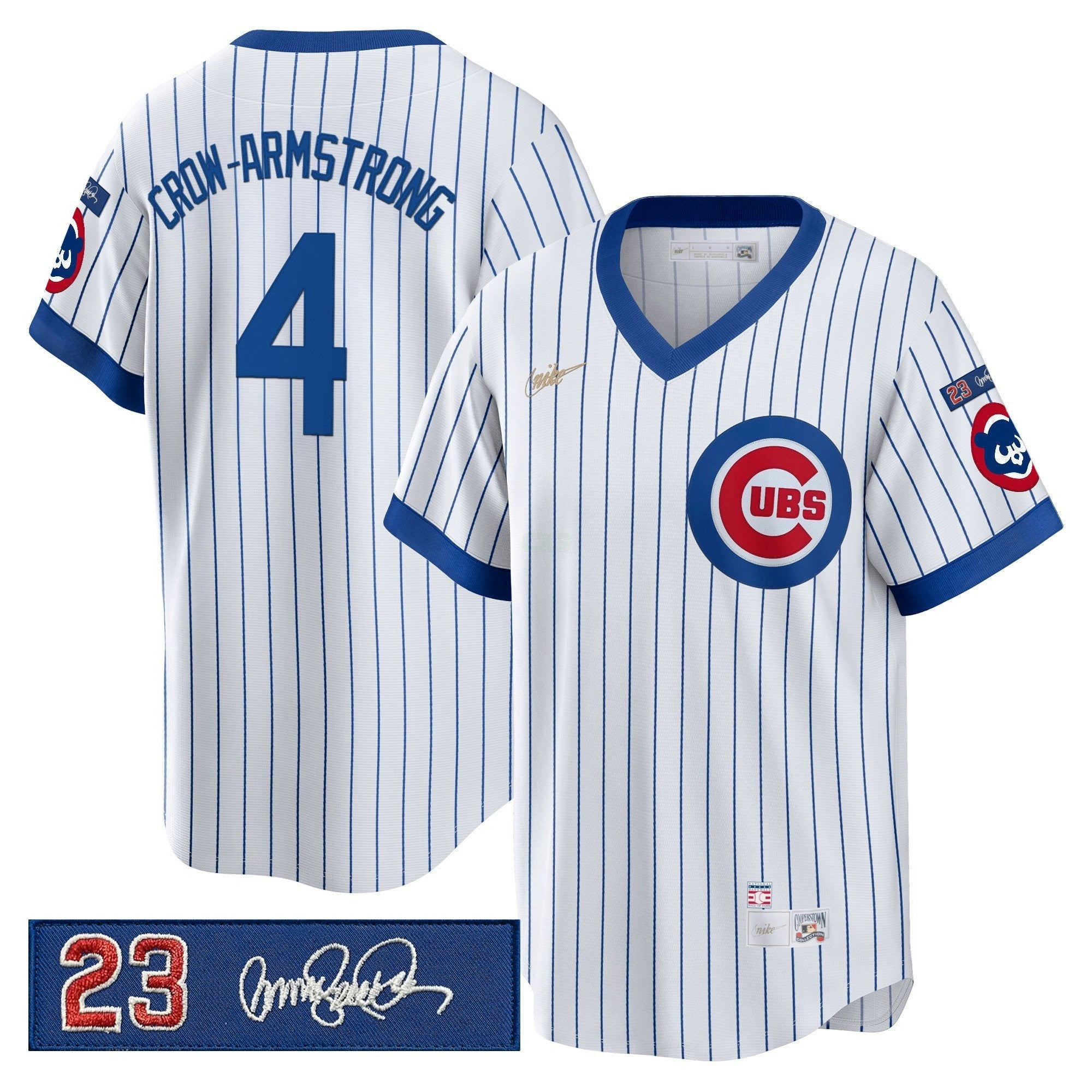 Camisa MLB Men’s Chicago ‘Ryne Sandberg Tribute Patch’ Cooperstown Jersey